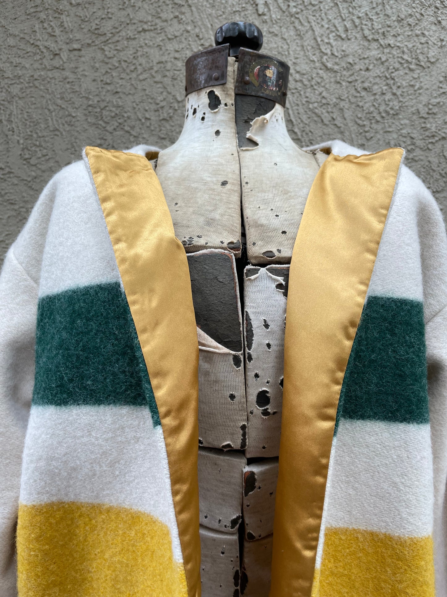 Handmade OOAK Hudson Bay Blanket Coat