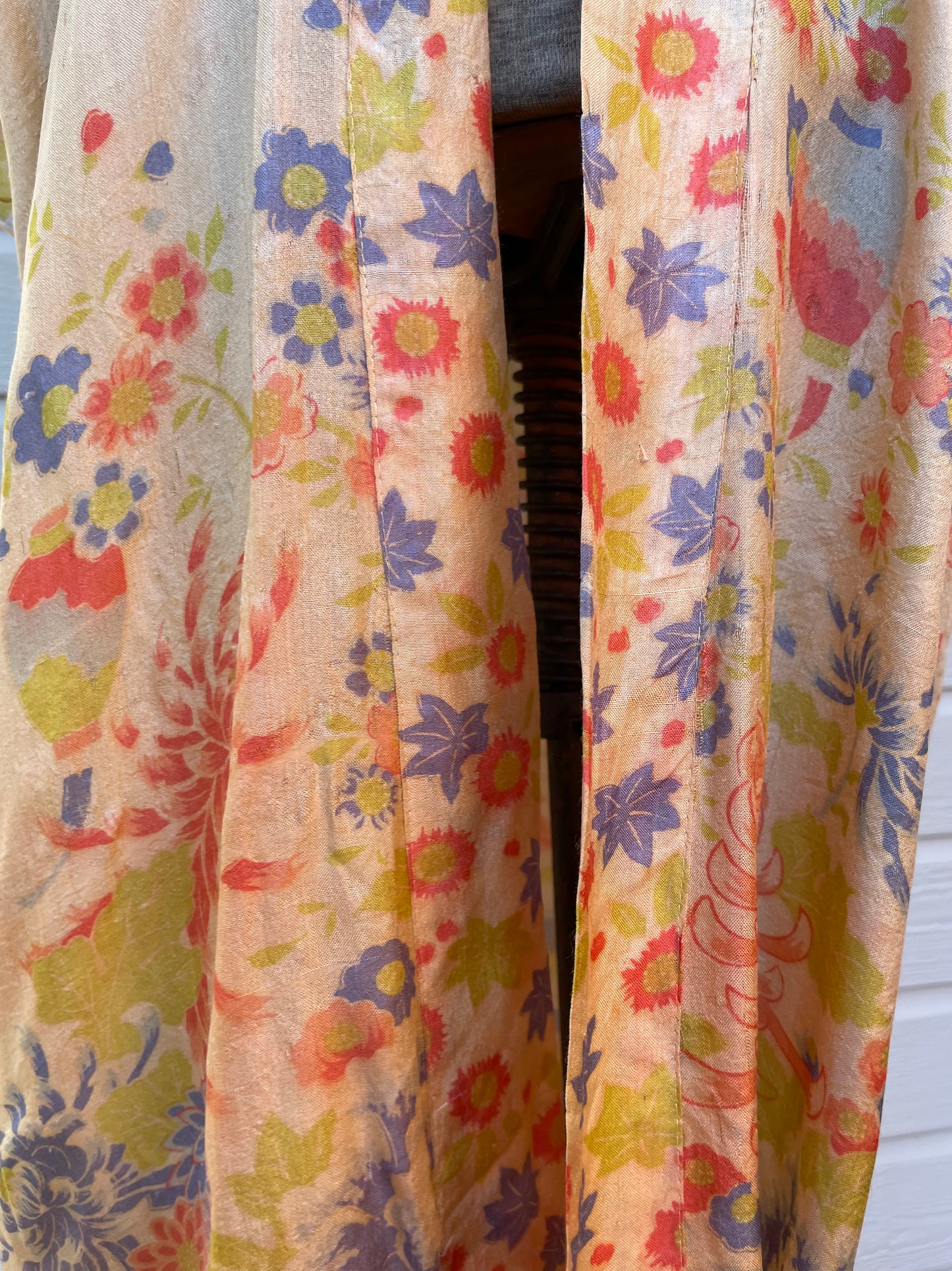 1920s Pongee Silk Robe
