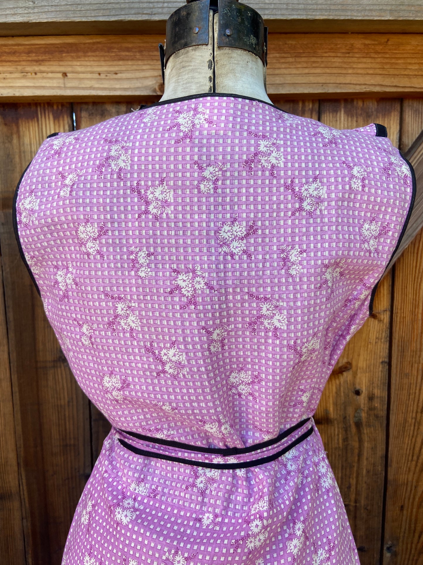 1930s NRA Ruffle Floral House Dress