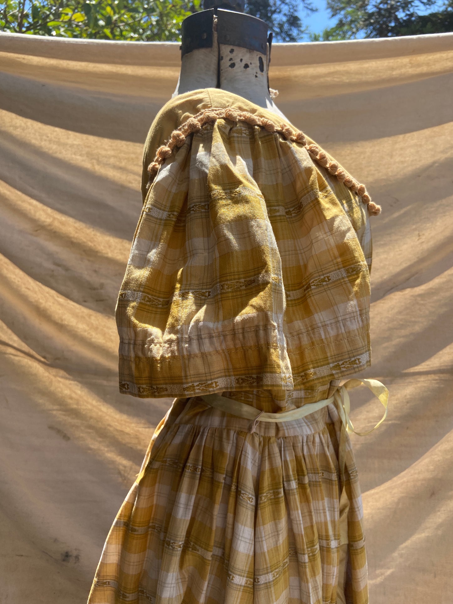 1950s H Bar C Plaid Western Dress