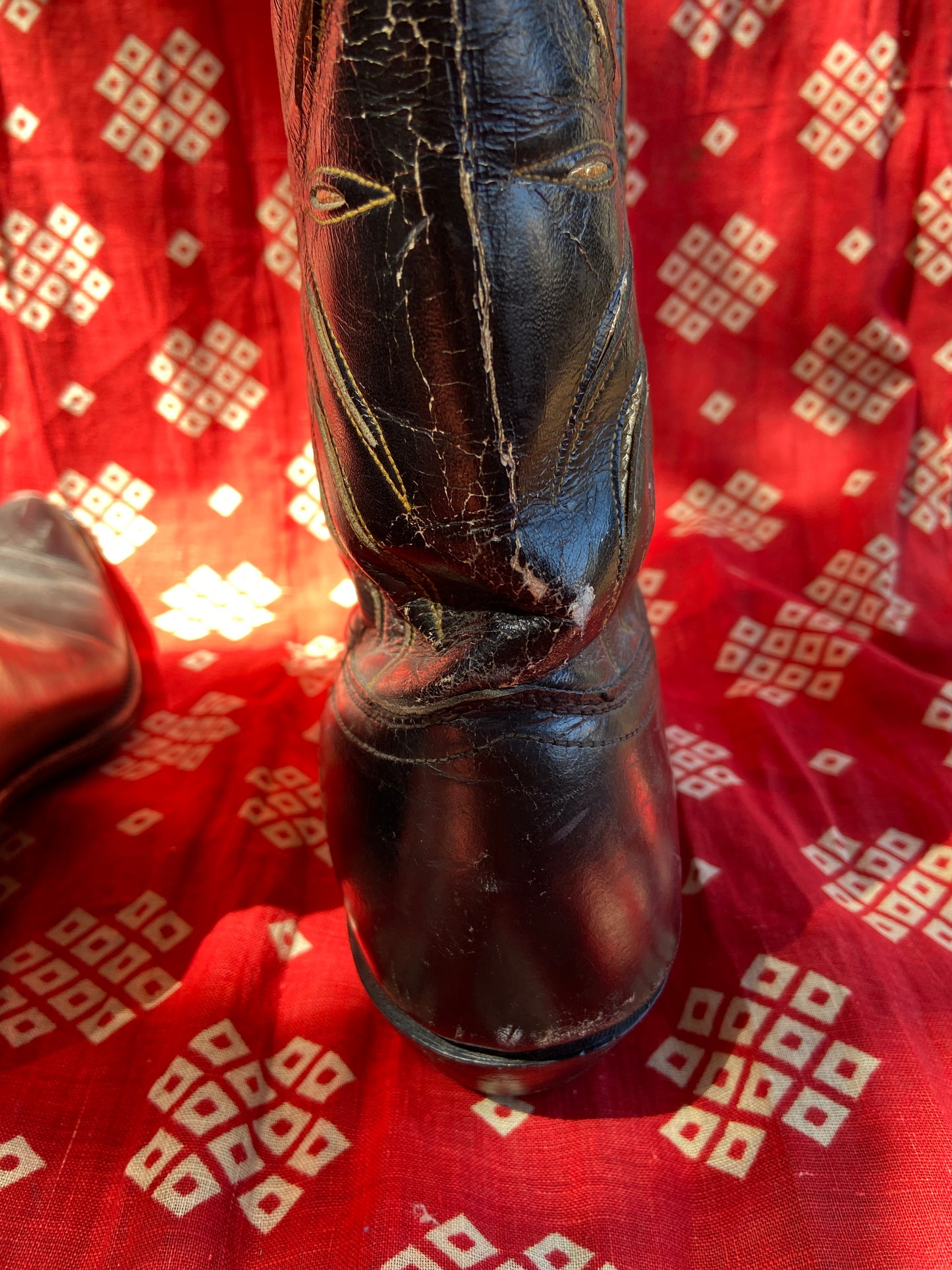 1950s Acme Gold Inlay Cowboy Boots 8.5