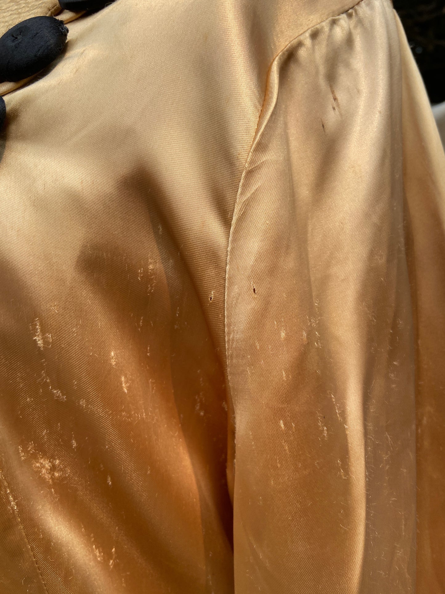 1940s Two Piece Satin Hostess Pajamas