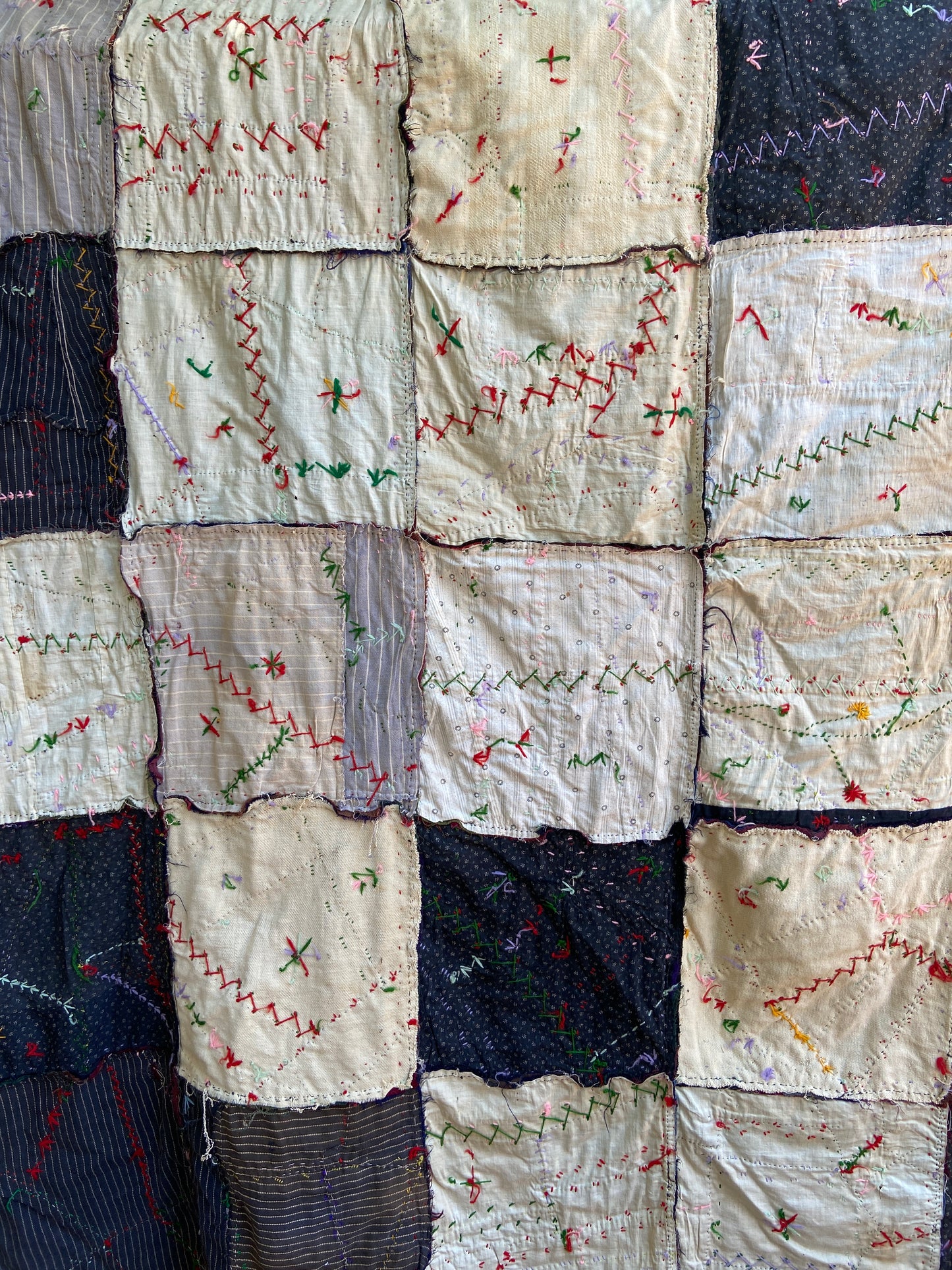 Antique Victorian Crazy Quilt Top