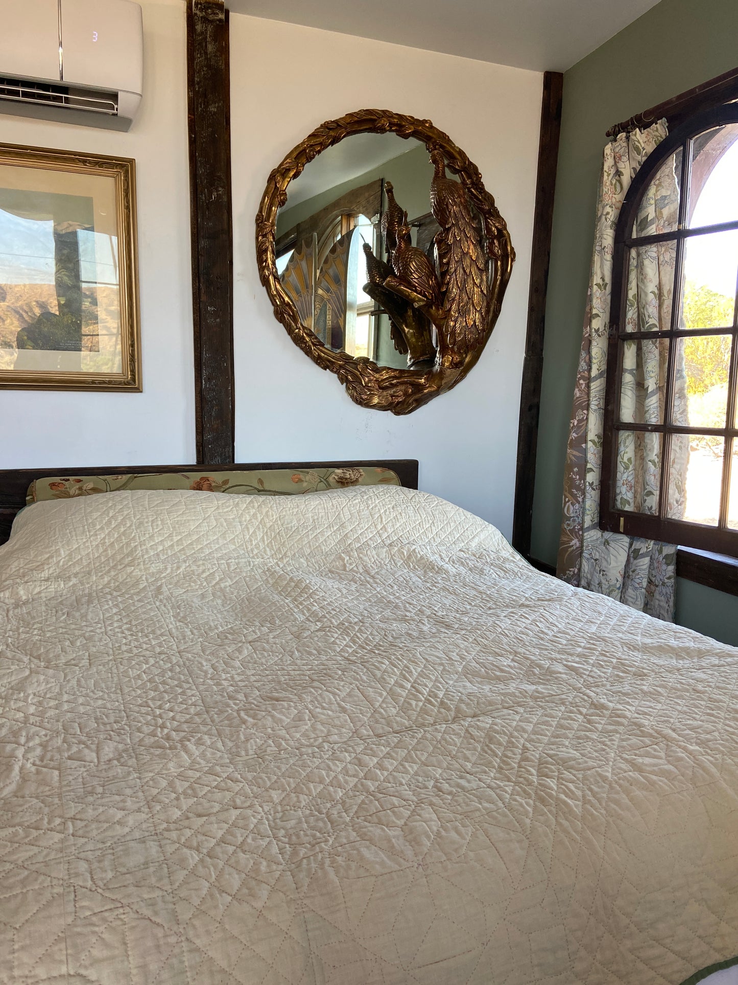 Early 1900s Ribbon Star Hand Sitched Quilt