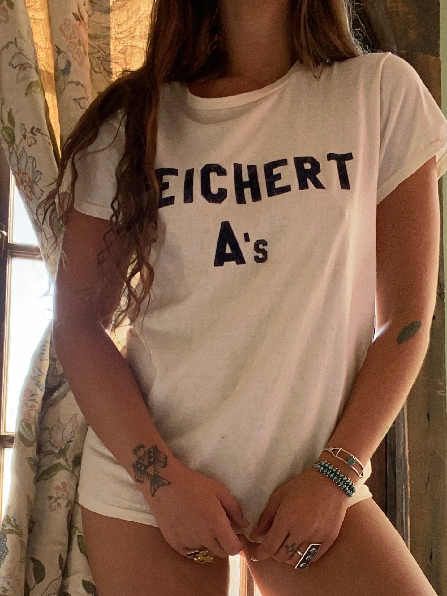 1940s/50s Flocked Teicher A Tee