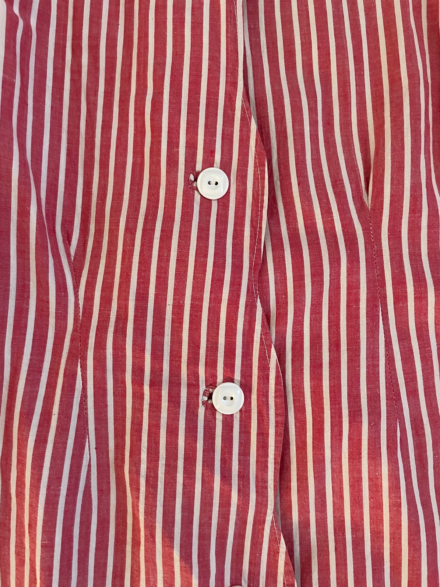 1940s Candy Striped Cotton 3 Piece Pant Set