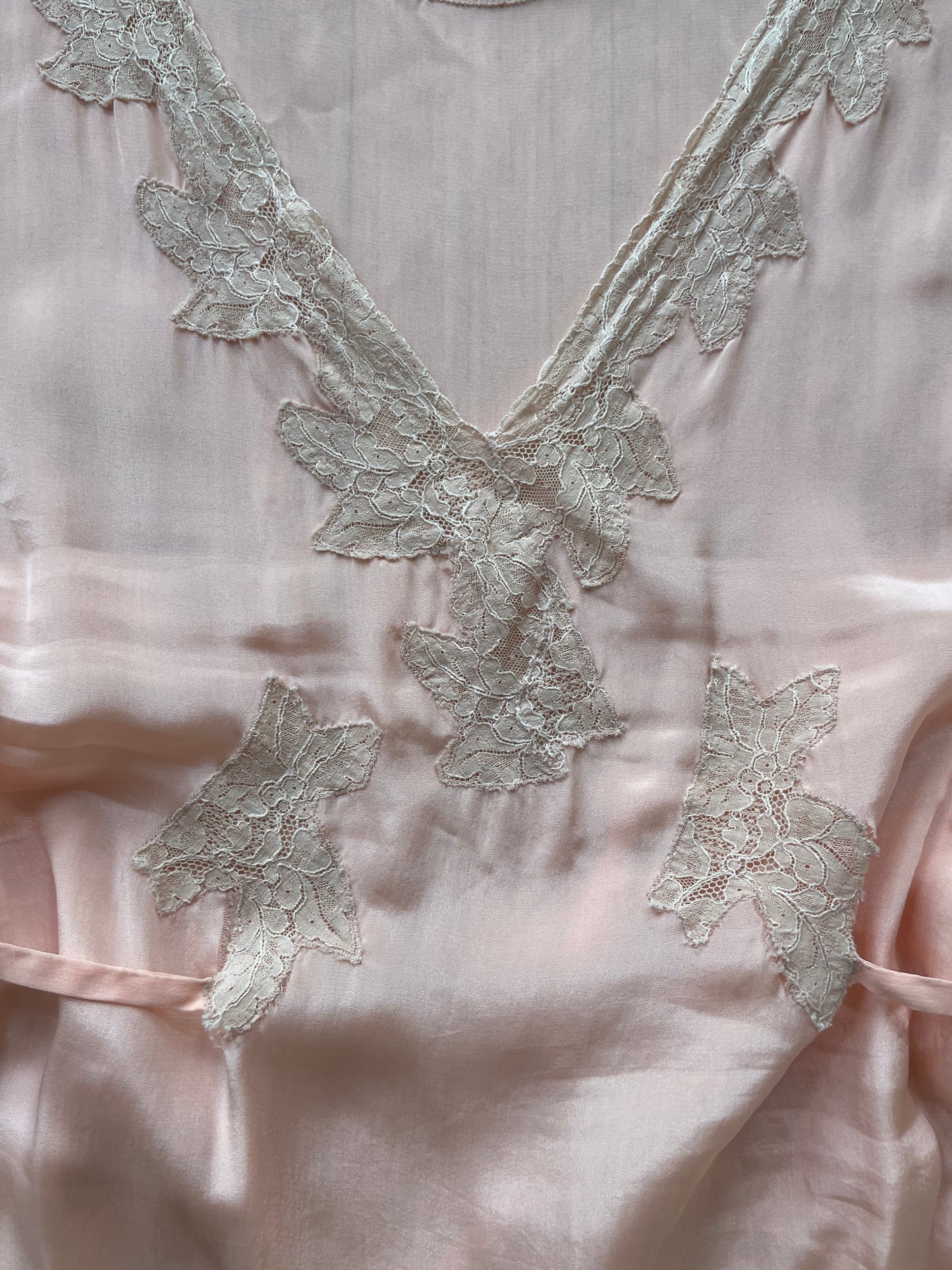 1930s Rayon Lace Jumpsuit Loungewear