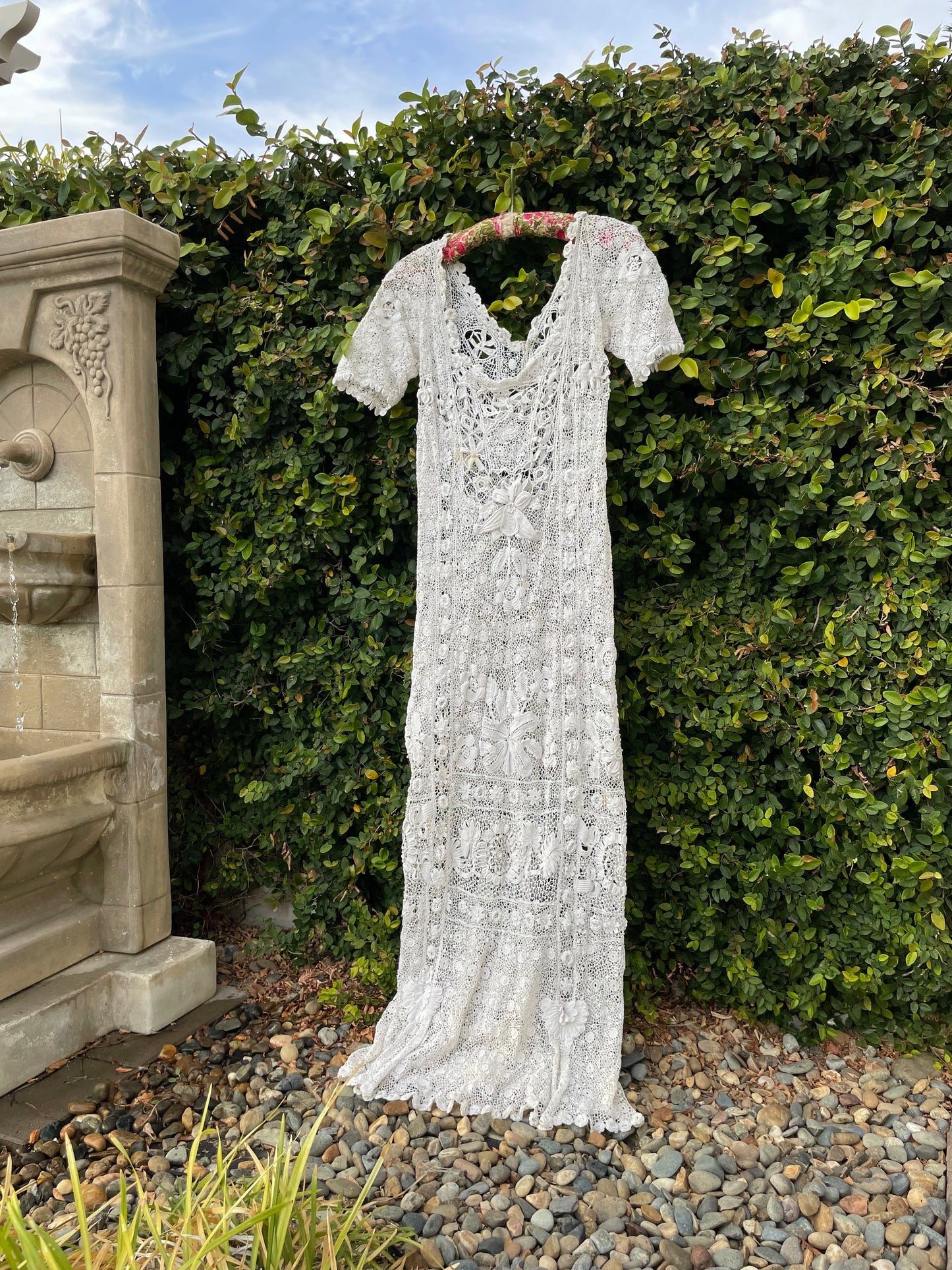 Rare Titanic Era Irish Lace Gown