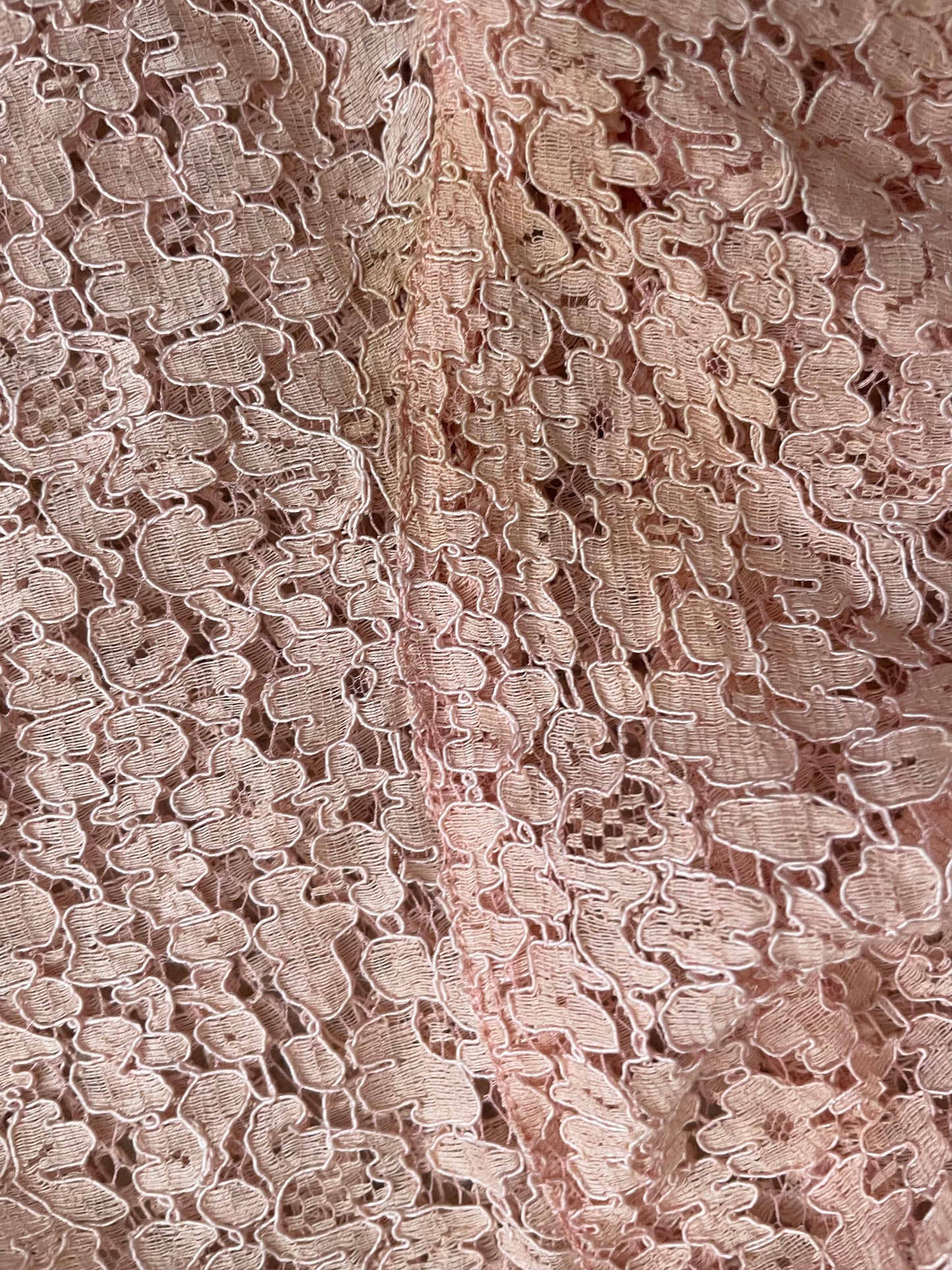 1930s Pale Pink Balloon Sleeve Dress