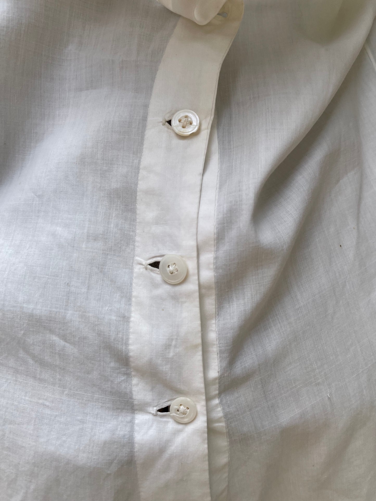 Edwardian Pigeon Breast Eyelet Cotton Slip Dress