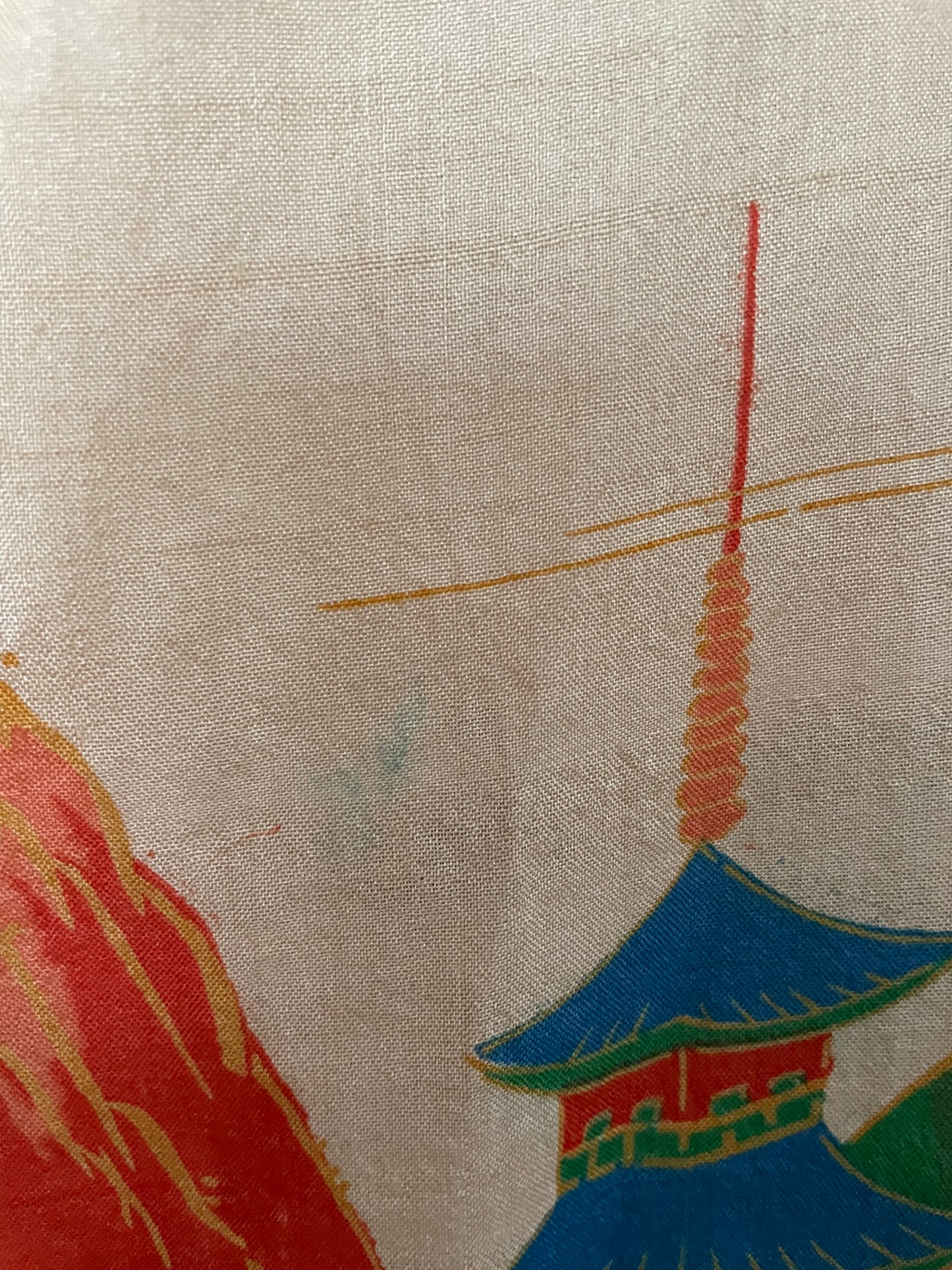 ~ Reserved~ 1930s Japanese Pongee Silk Robe Chrysanthemums