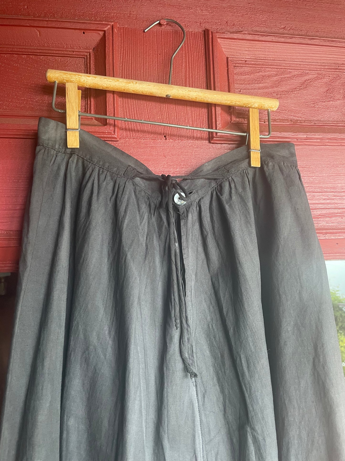 Antique Fade Black Cotton Eyelet Bloomers