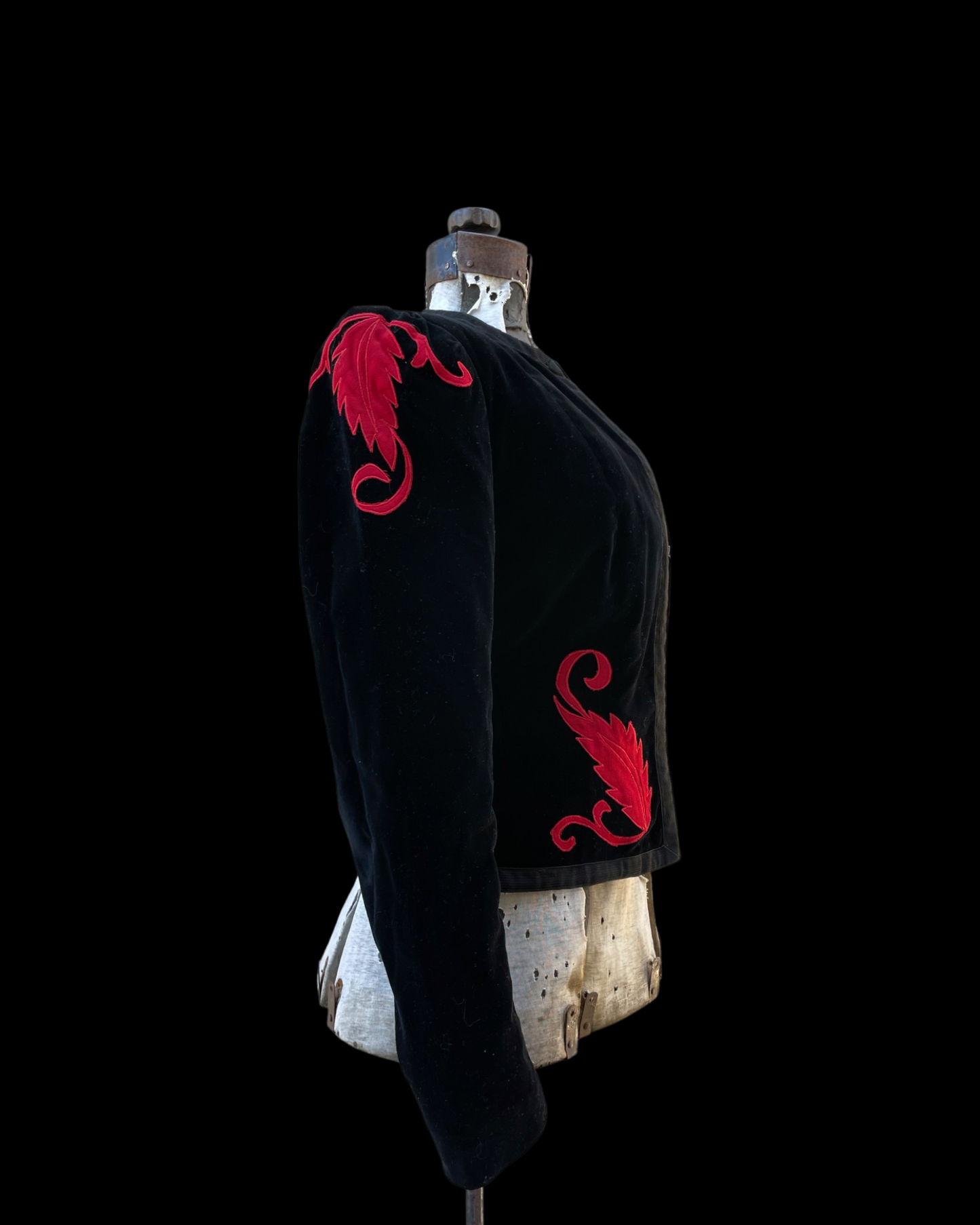 1940s Lanz Zip Front Velveteen Jacket
