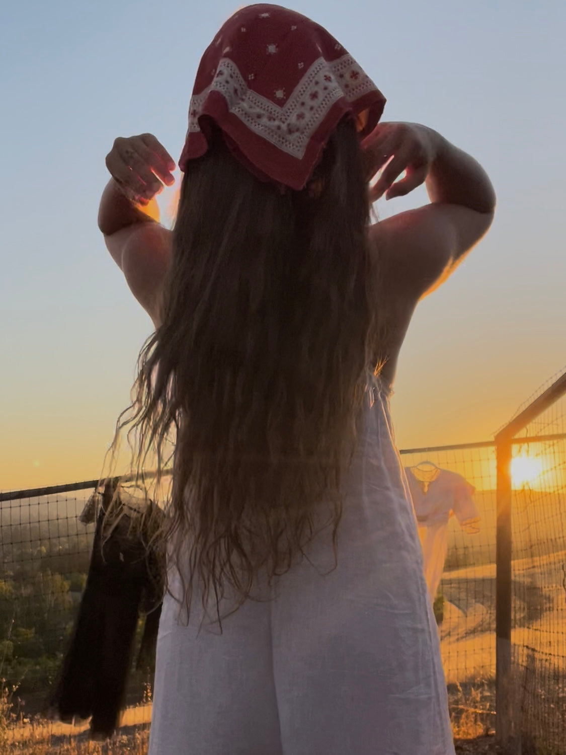 Antique Turkey Red Cotton Bandana