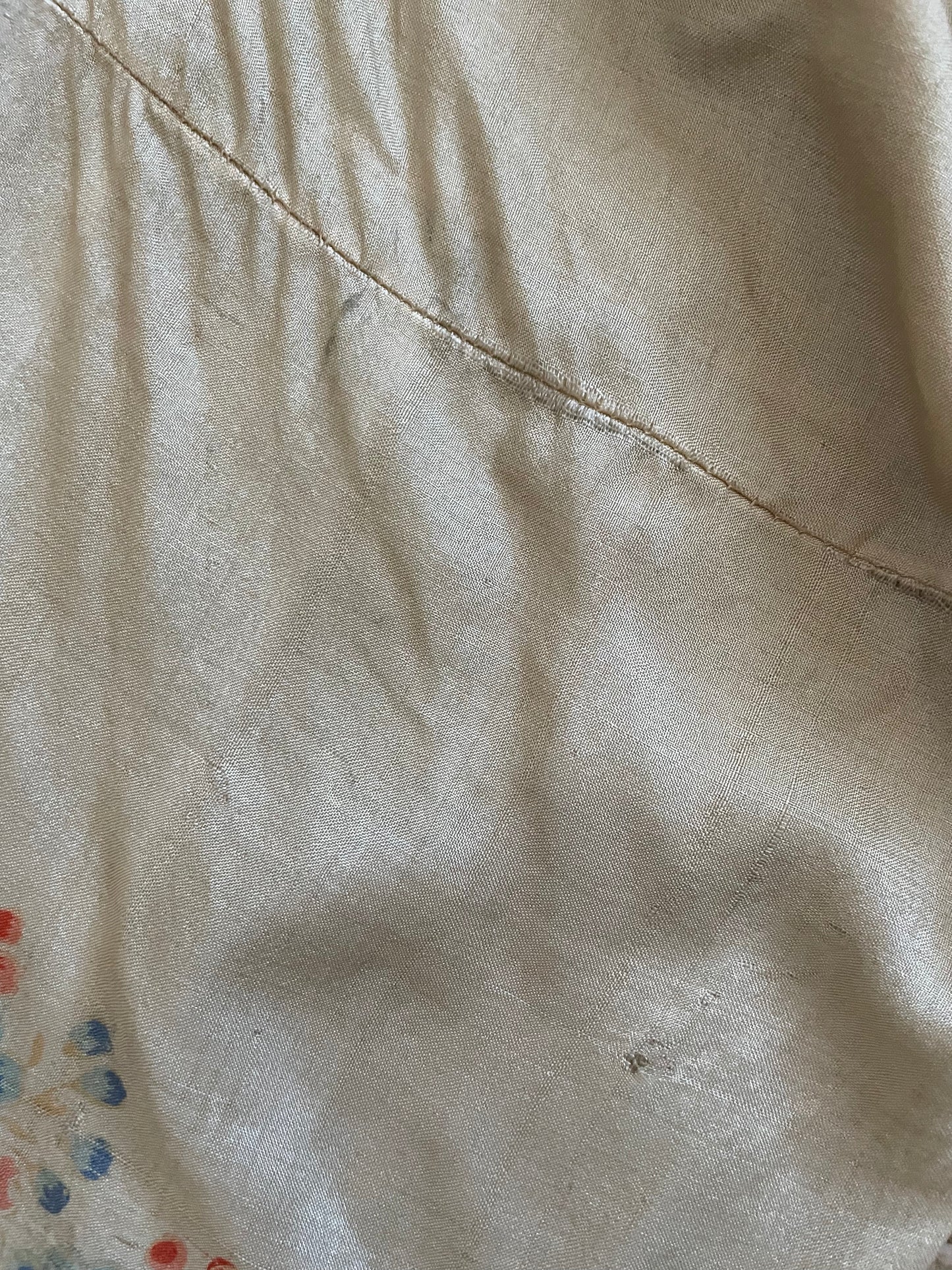 1920s Pongee Silk Tie Waist Robe