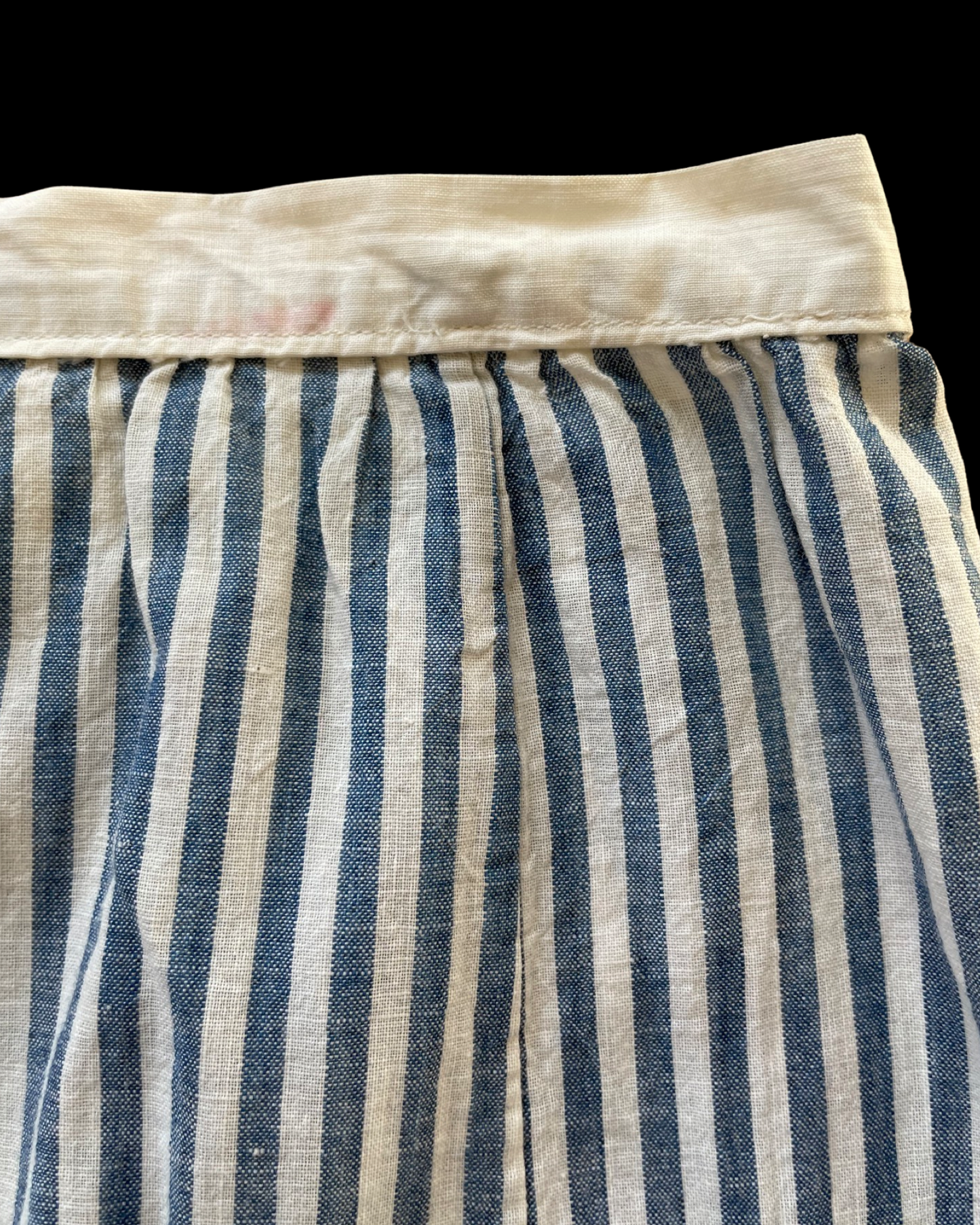 Antique Ticking Stripe Workwear Skirt
