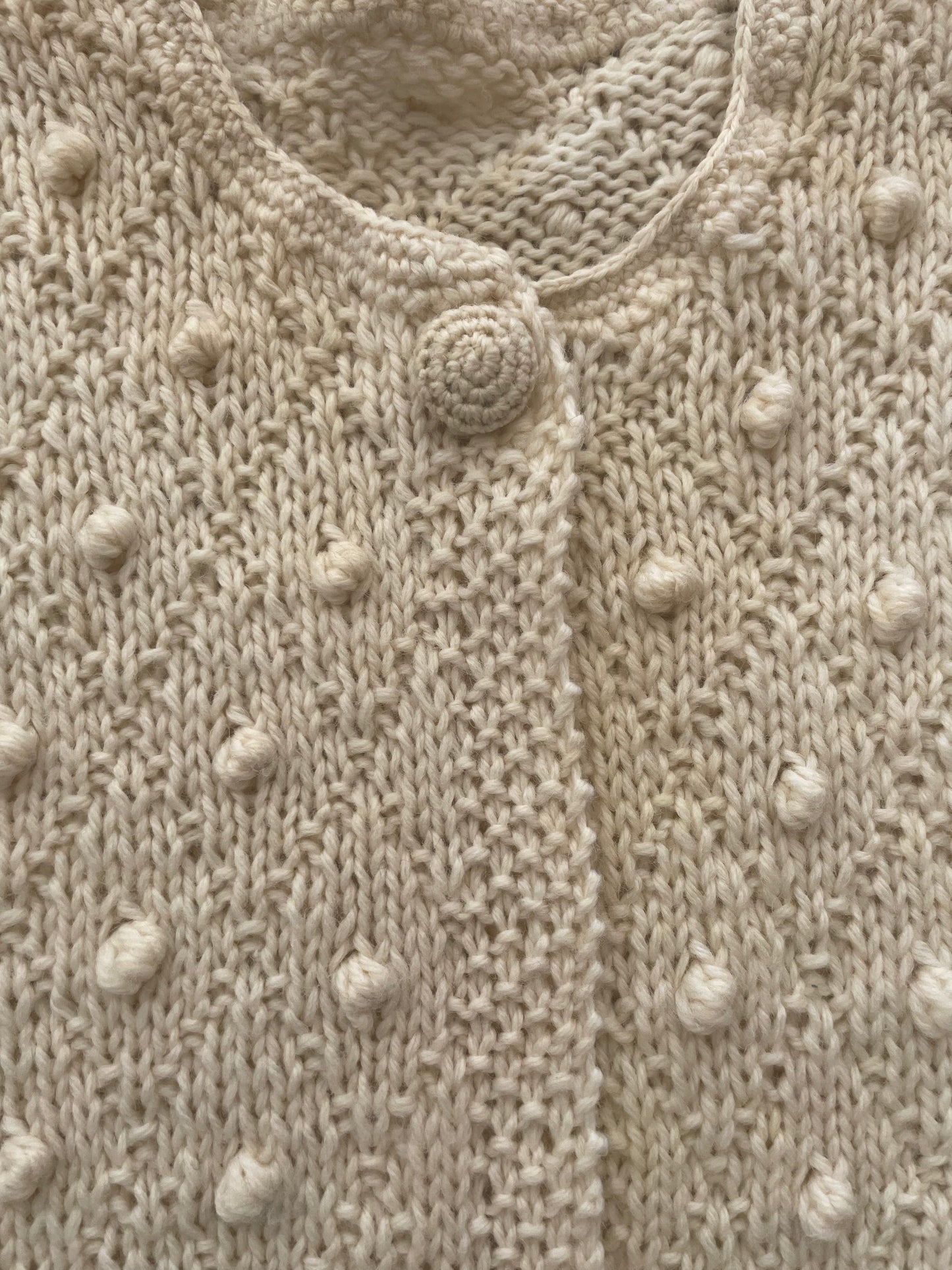 Hand Knit Popcorn Sweater