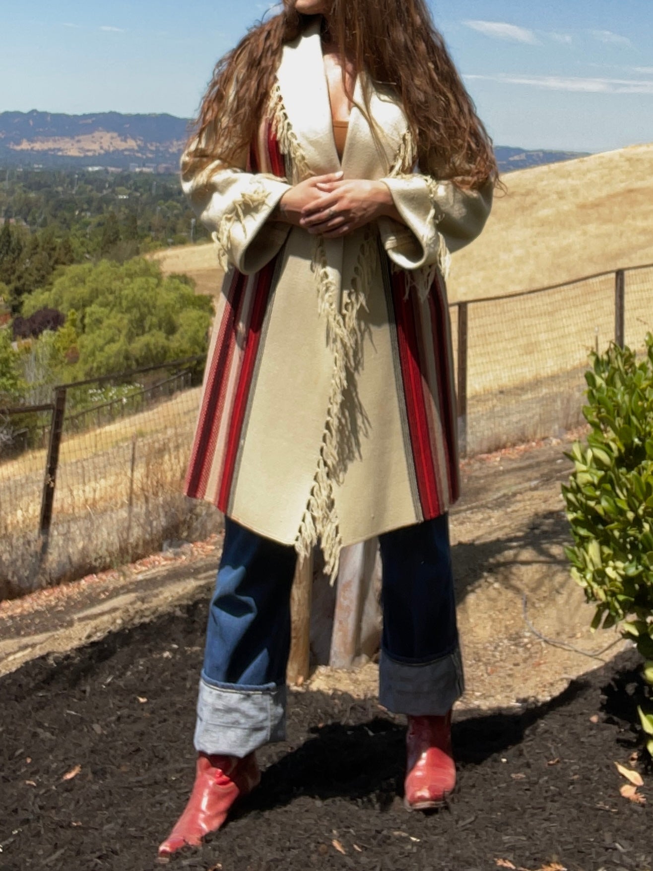 RESERVED Rare 1930s/40s Chimayo Fringe Coat