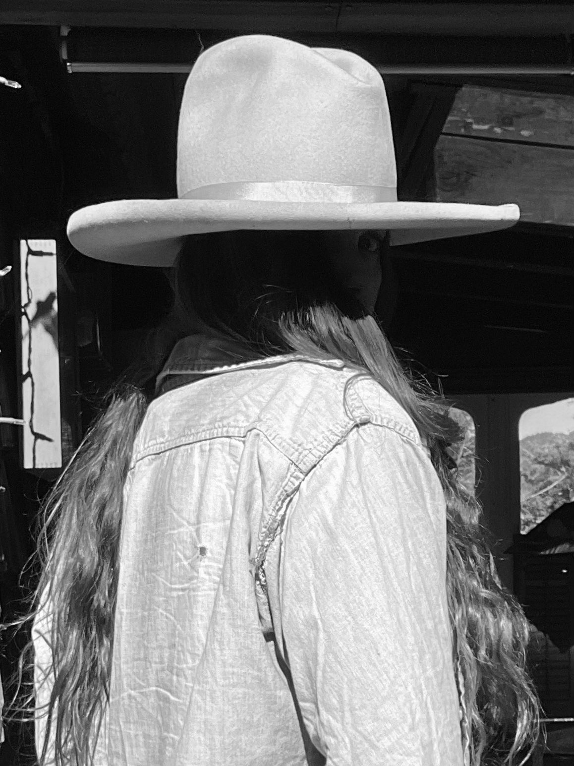 1940s Open Crown Beaver Felt Cowboy Western Hat