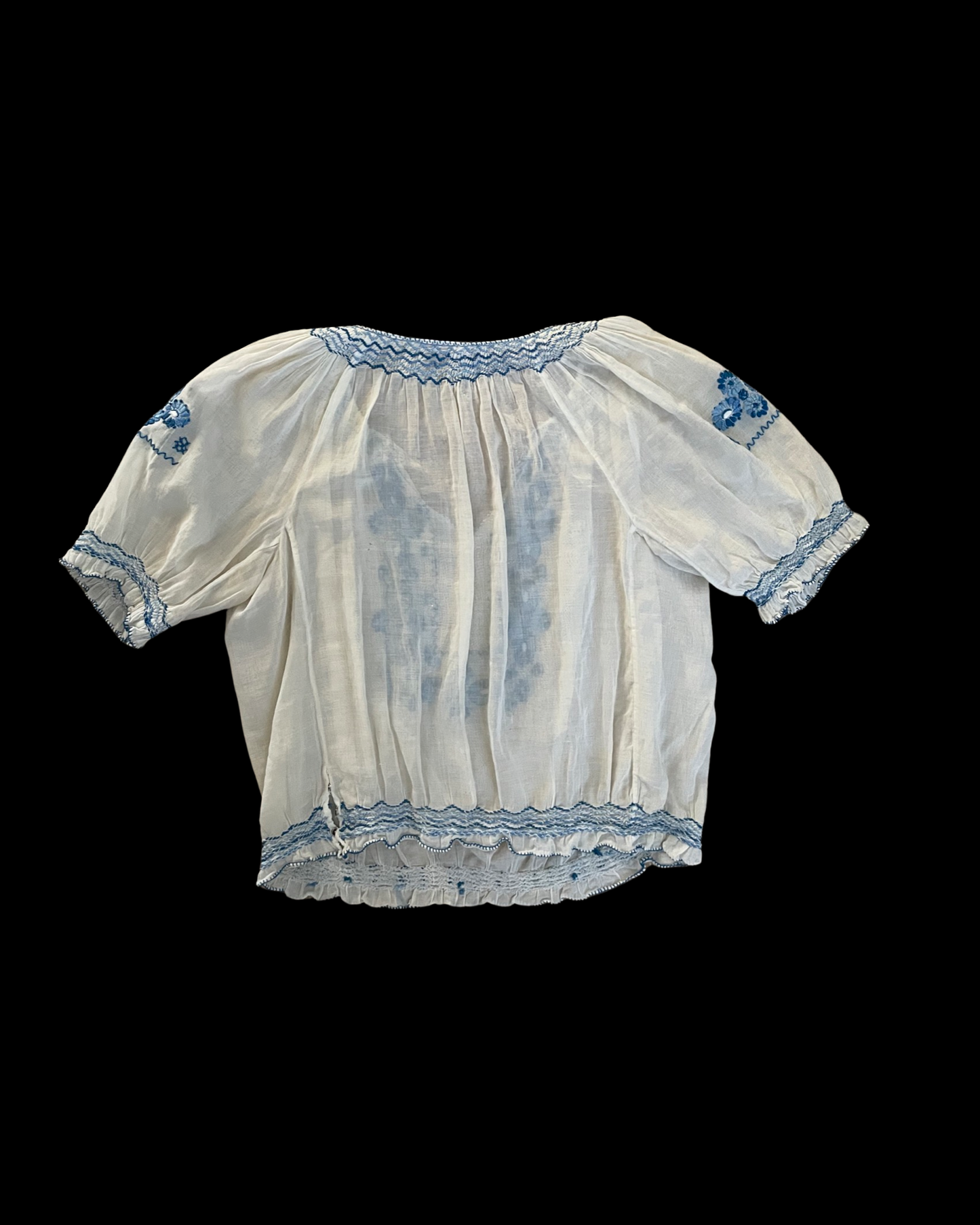 1930s Embroidered Hungarian Blouse