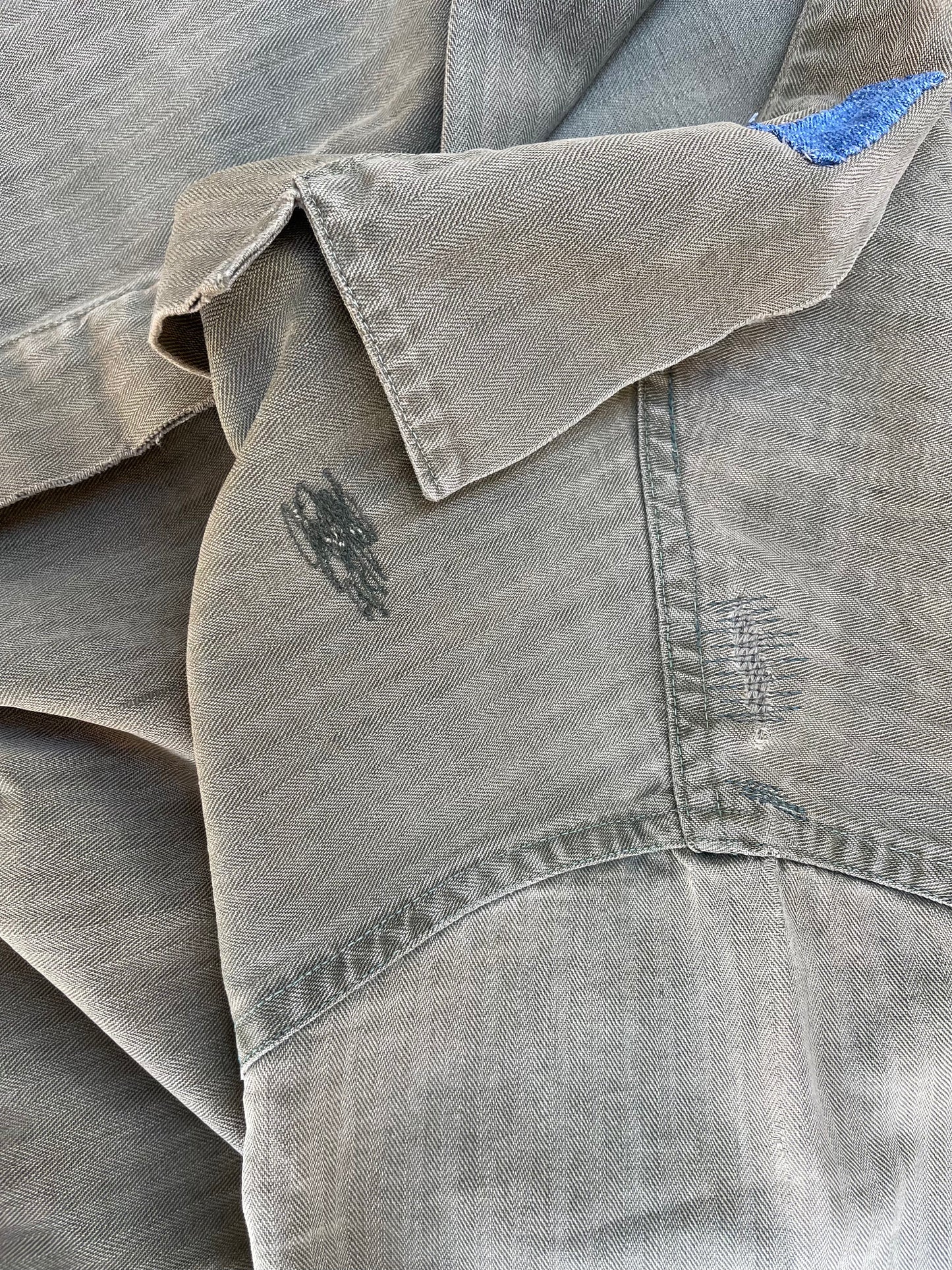RARE WWII Era Women's Workwear HBT Coveralls Button Back