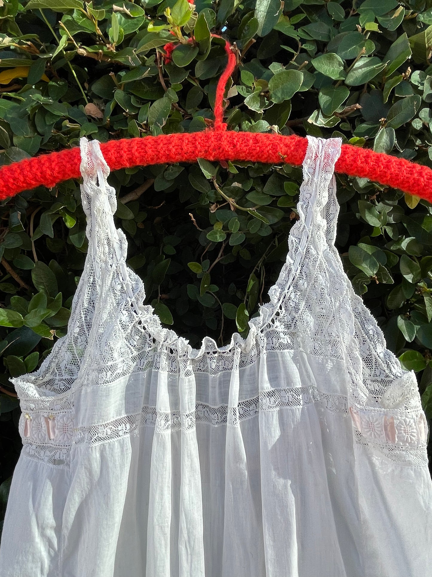 Edwardian Cotton Voile & Crochet Lace Romper/Teddy