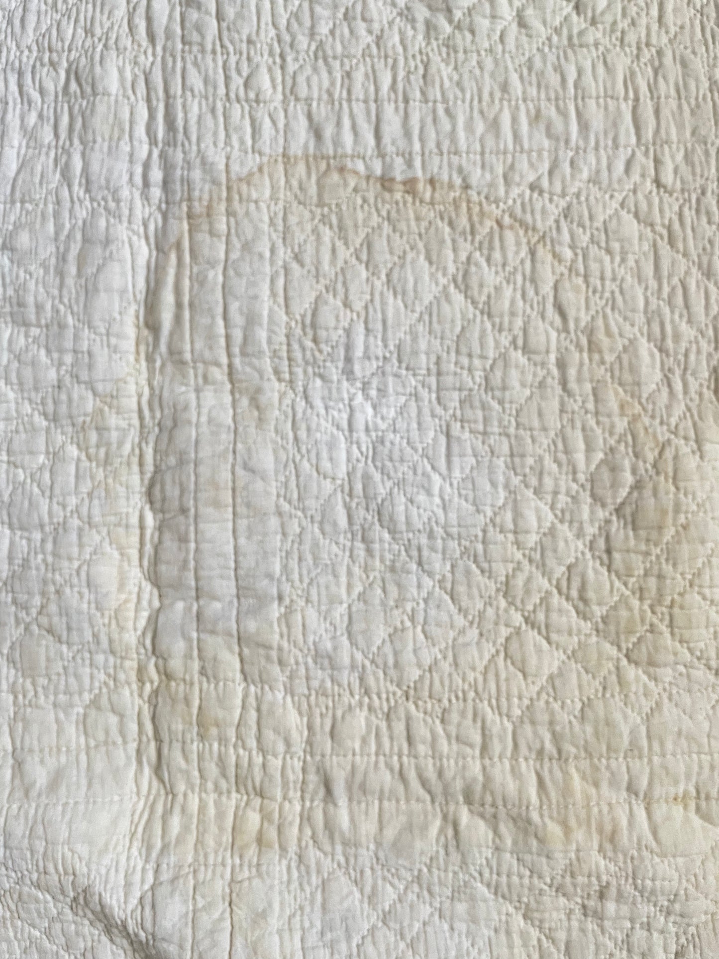 Antique 16 Calico Patch On Point Calico Hand Stitched Quilt