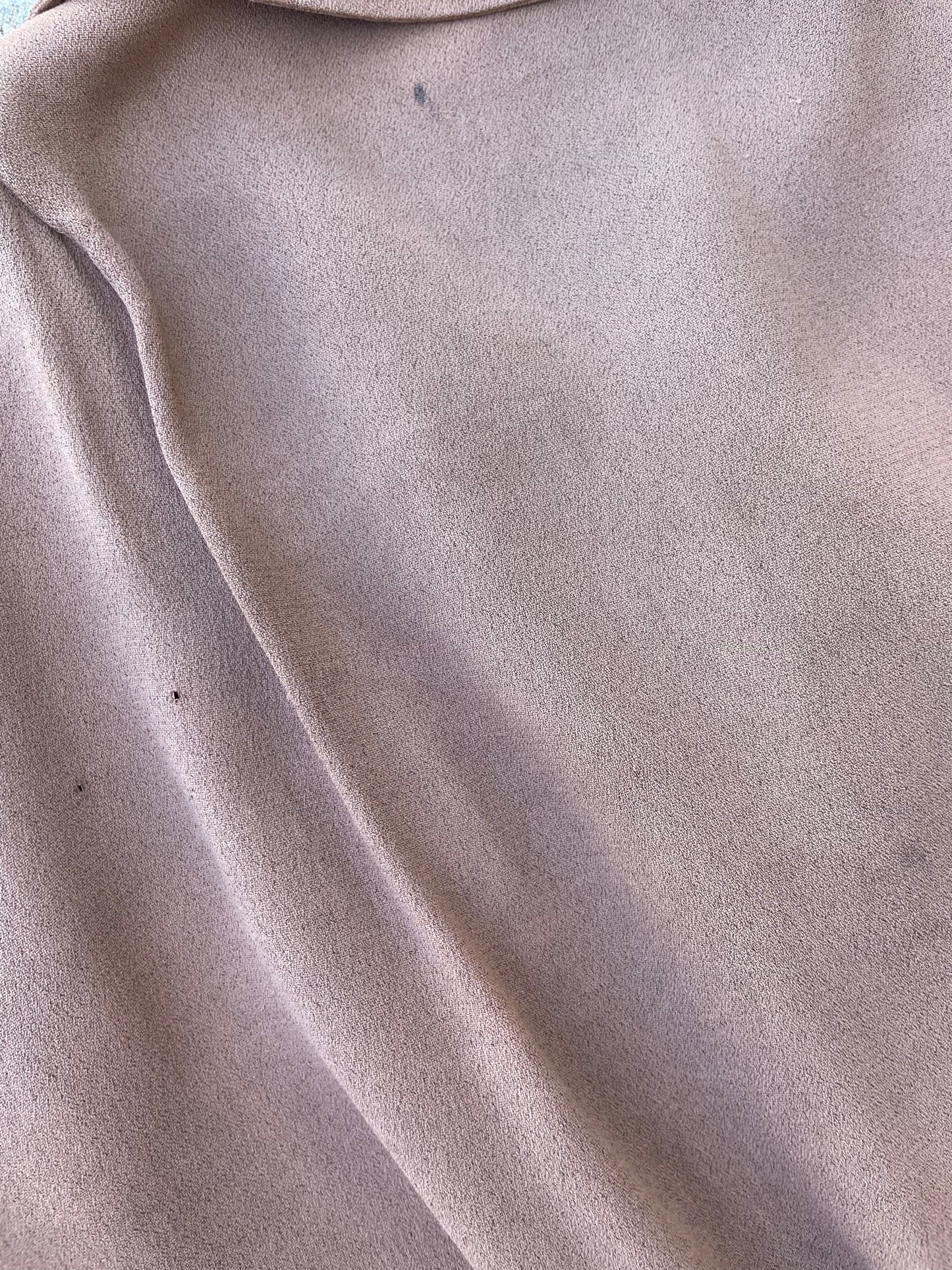 1930s Rayon Crepe Ruffle Blouse