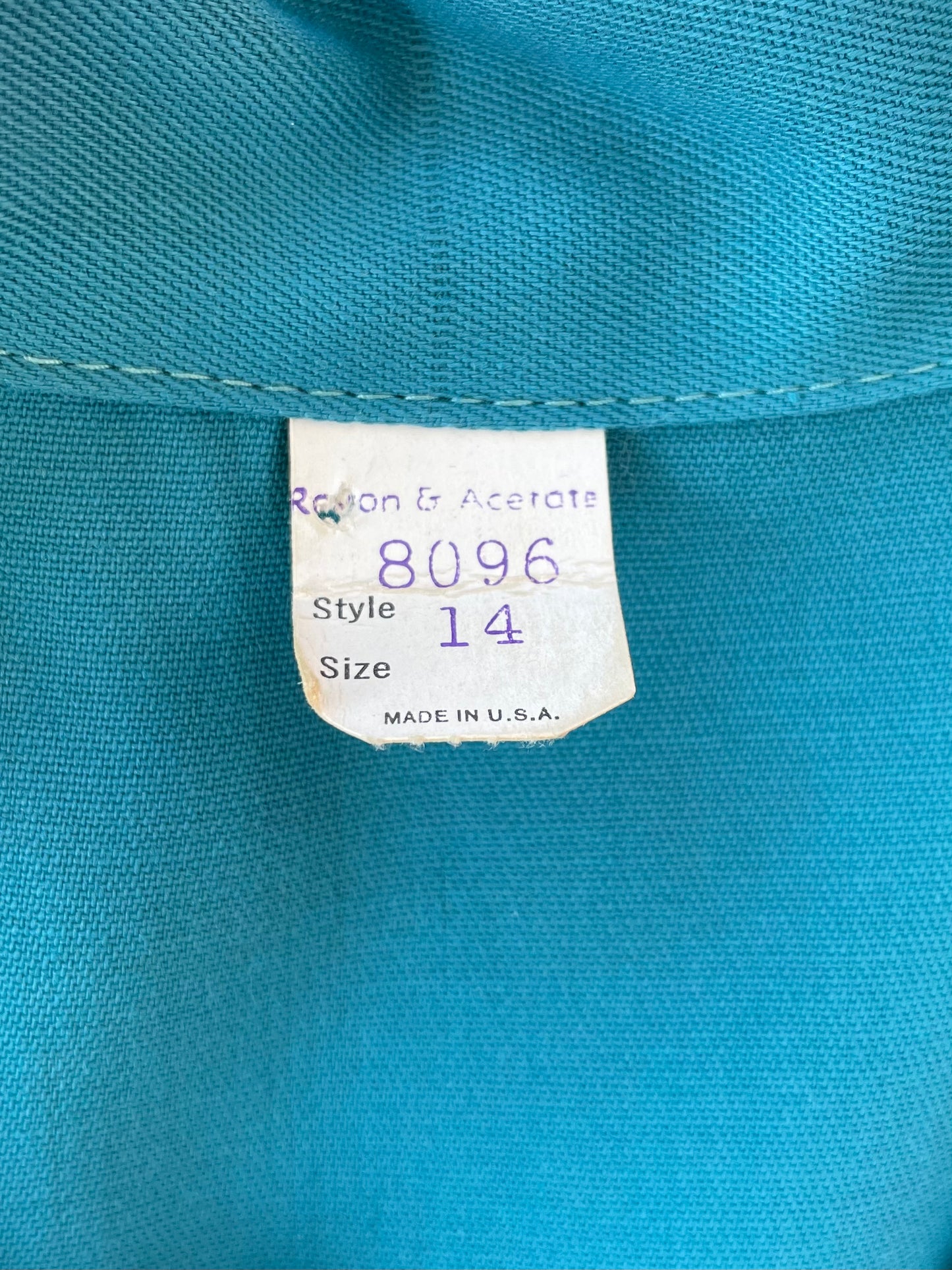 RARE 1940s Sportswear Bowling Zip Front Jumpsuit Novelty Charm