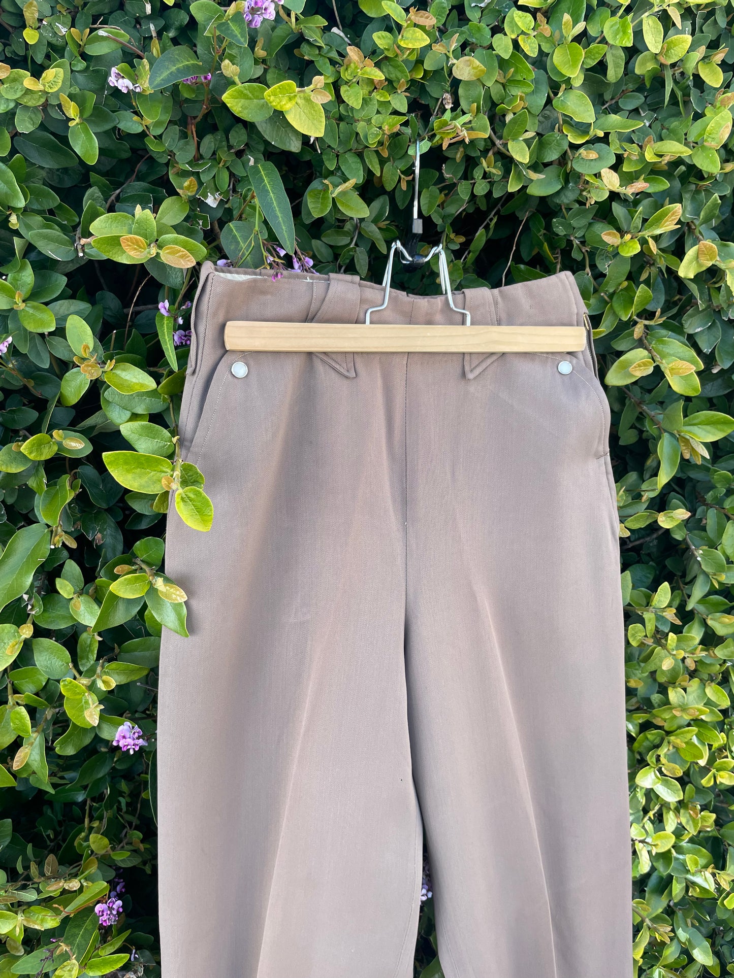 1940s ‘Saddle Sturdy Brand’ Gabardine Western Side Zip Trousers