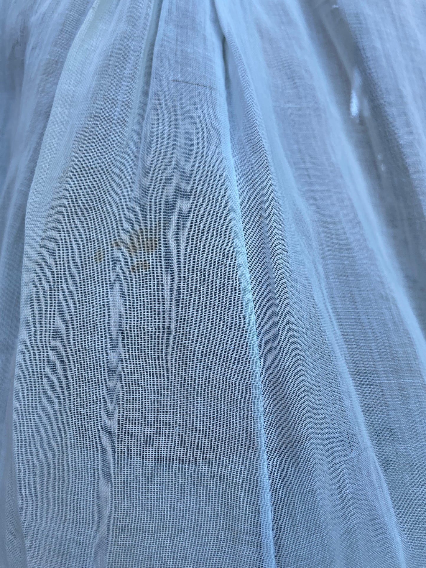 1930s Cotton Voile Lacework Day Dress