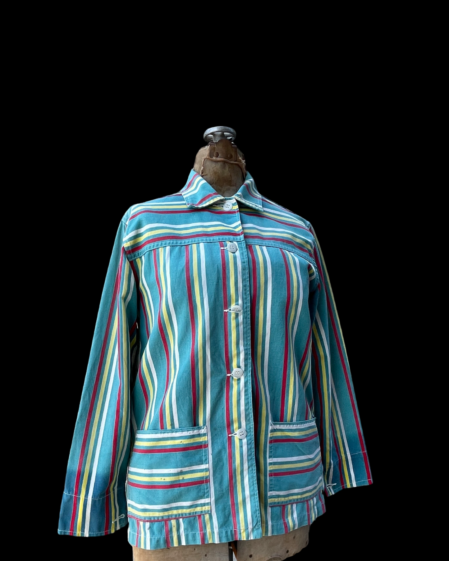 1950s Women's Striped Cotton 'White Stag' Sportswear Jacket