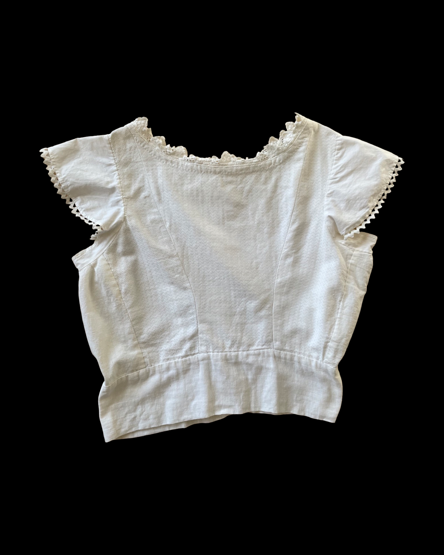 1930s Homemade Cap Sleeve Blouse