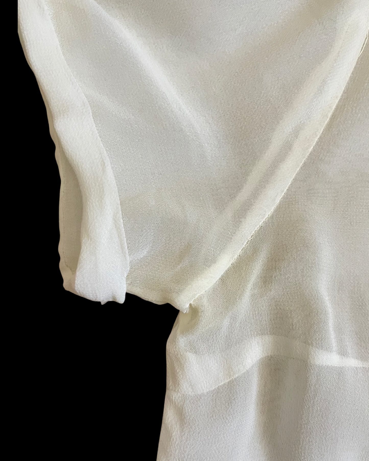 1940s Hungarian Embroidered Crepe Button Down Blouse