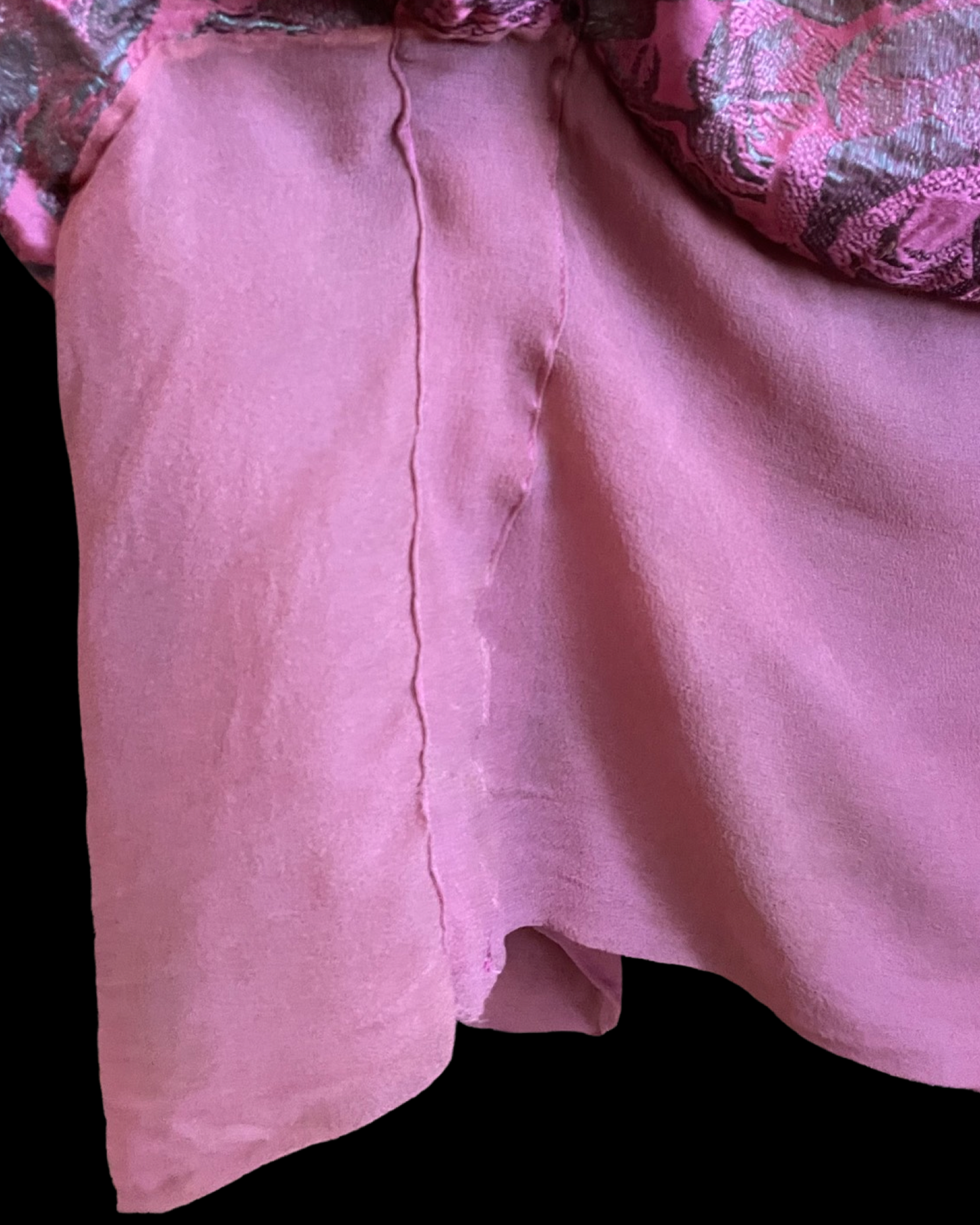 1920s Gold Lamé & Chiffon Cocoon Cape