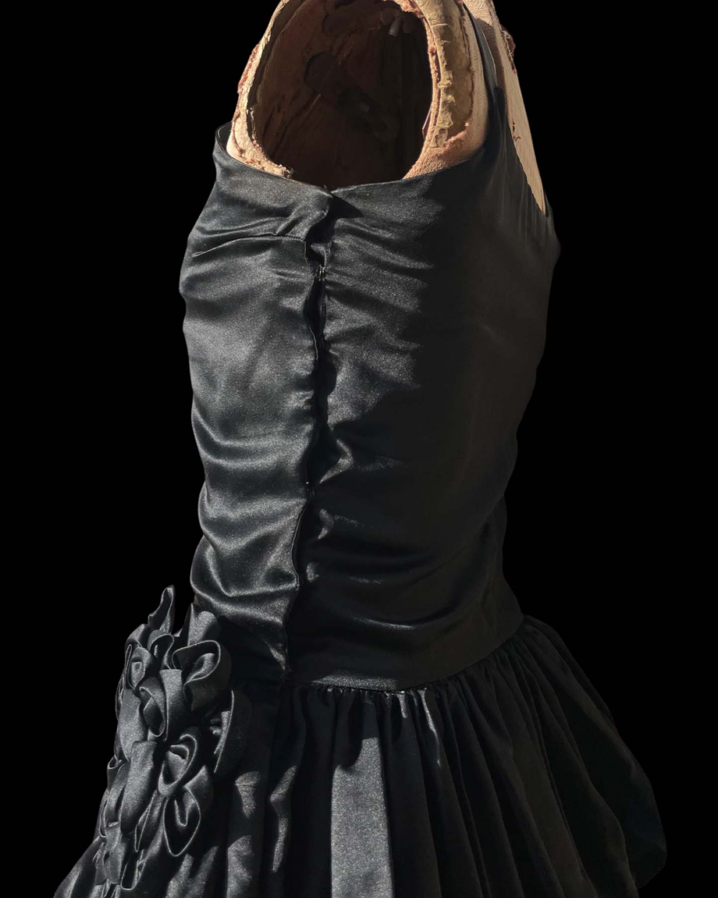 1920s Robe De Style Silk Satin Lace Dress