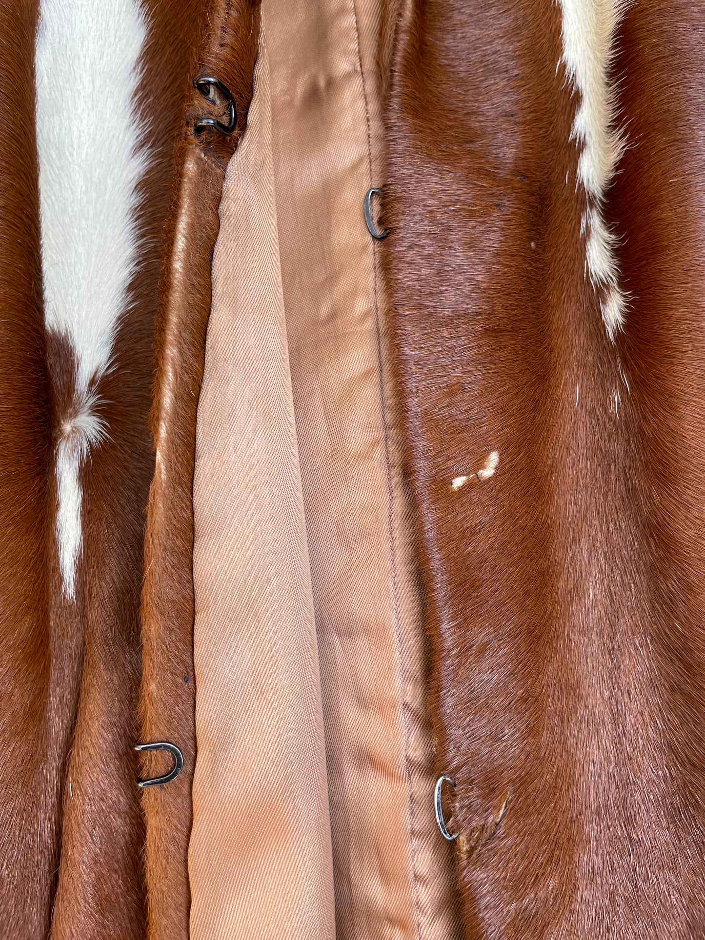 1940s Pagoda Shoulder Cowhide Hair On Hide Jacket