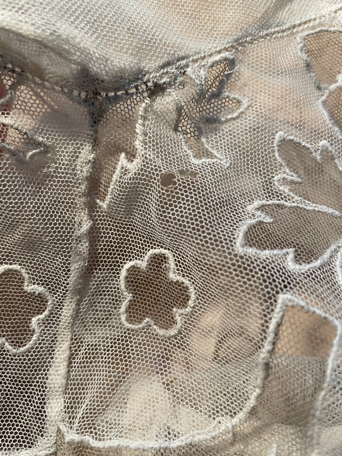 Edwardian Floral Net Pigeon Breast Blouse