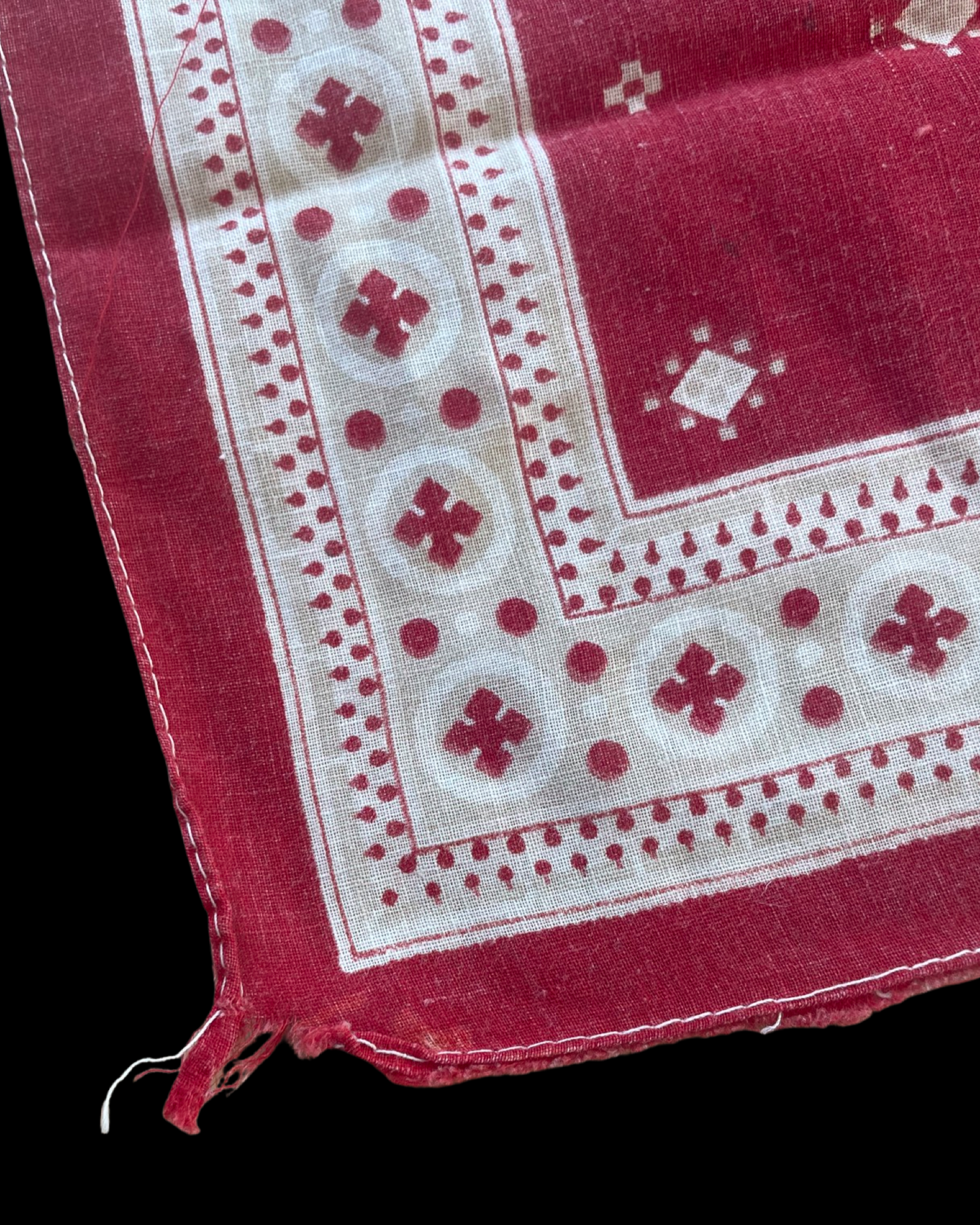 Antique Turkey Red Cotton Bandana
