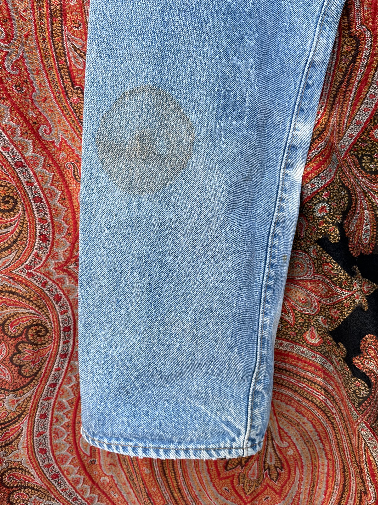 1980s Selvedge Distressed 501 Levis