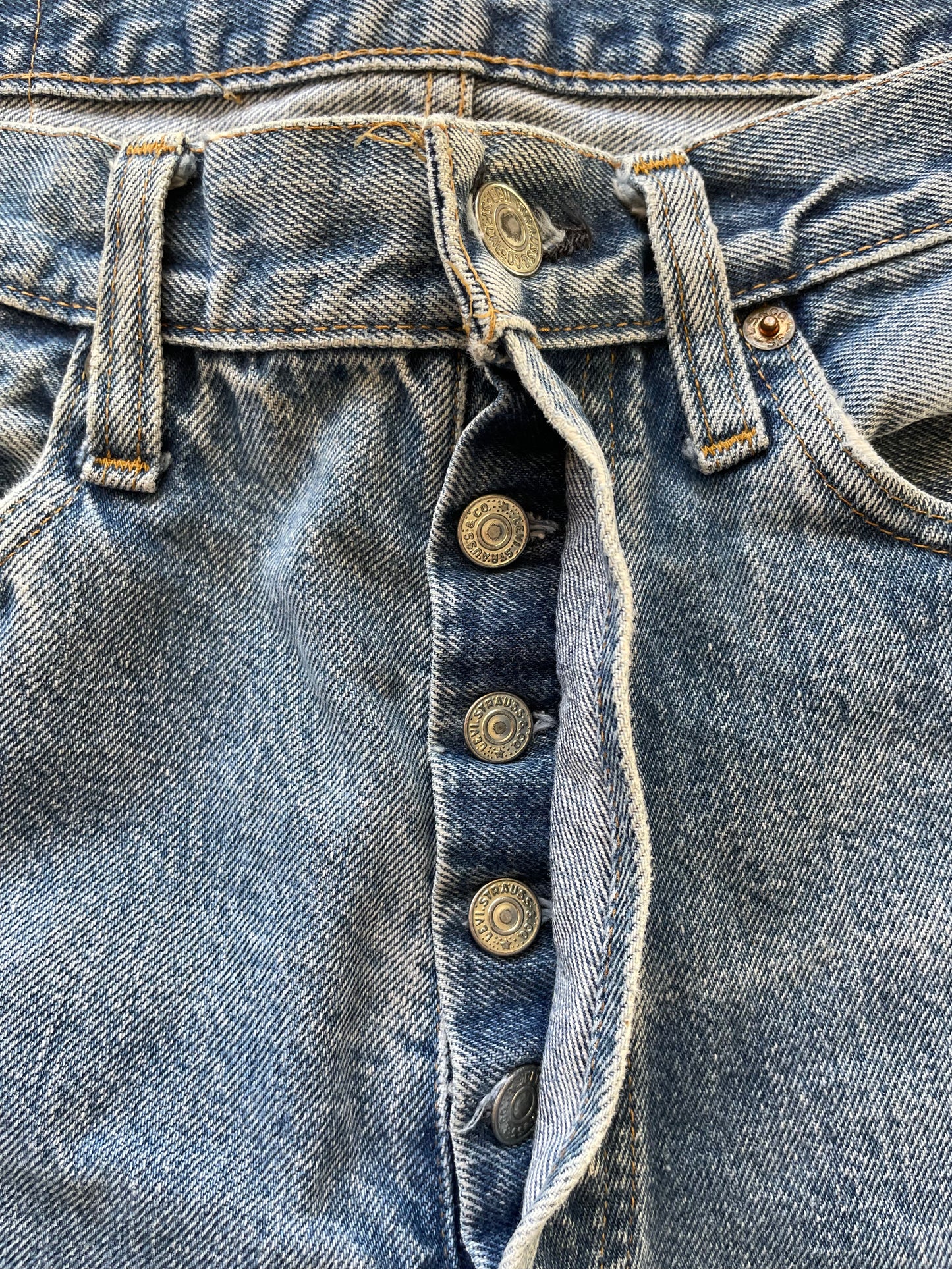 1980s Selvedge 501 Levis Cut Offs