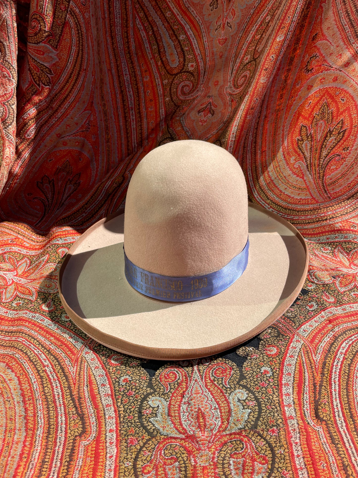 RARE 1939 Open Crown San Francisco World Fair Cowboy Hat