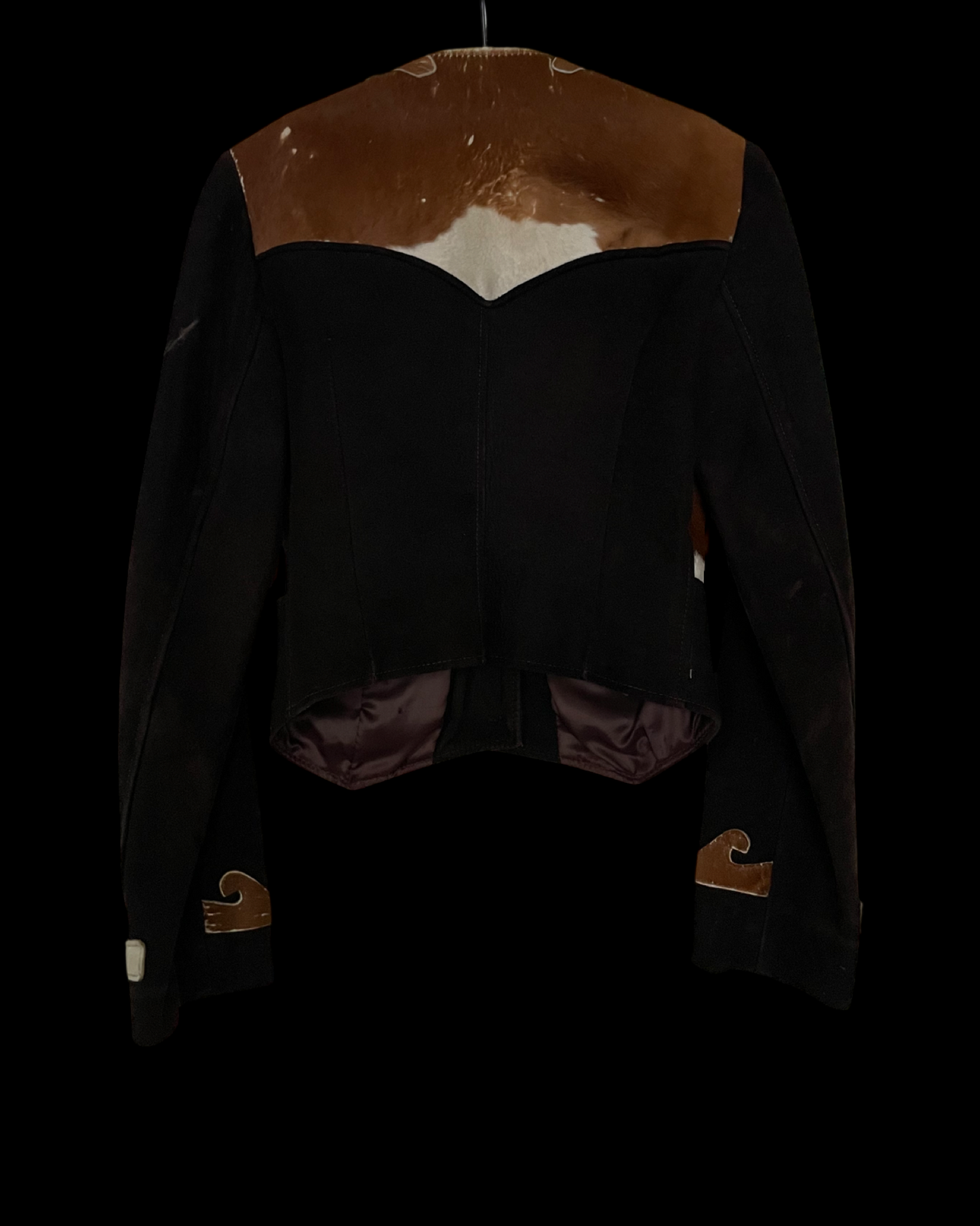 RARE 1930s/40s Suede & Cowhide Western Cropped Jacket