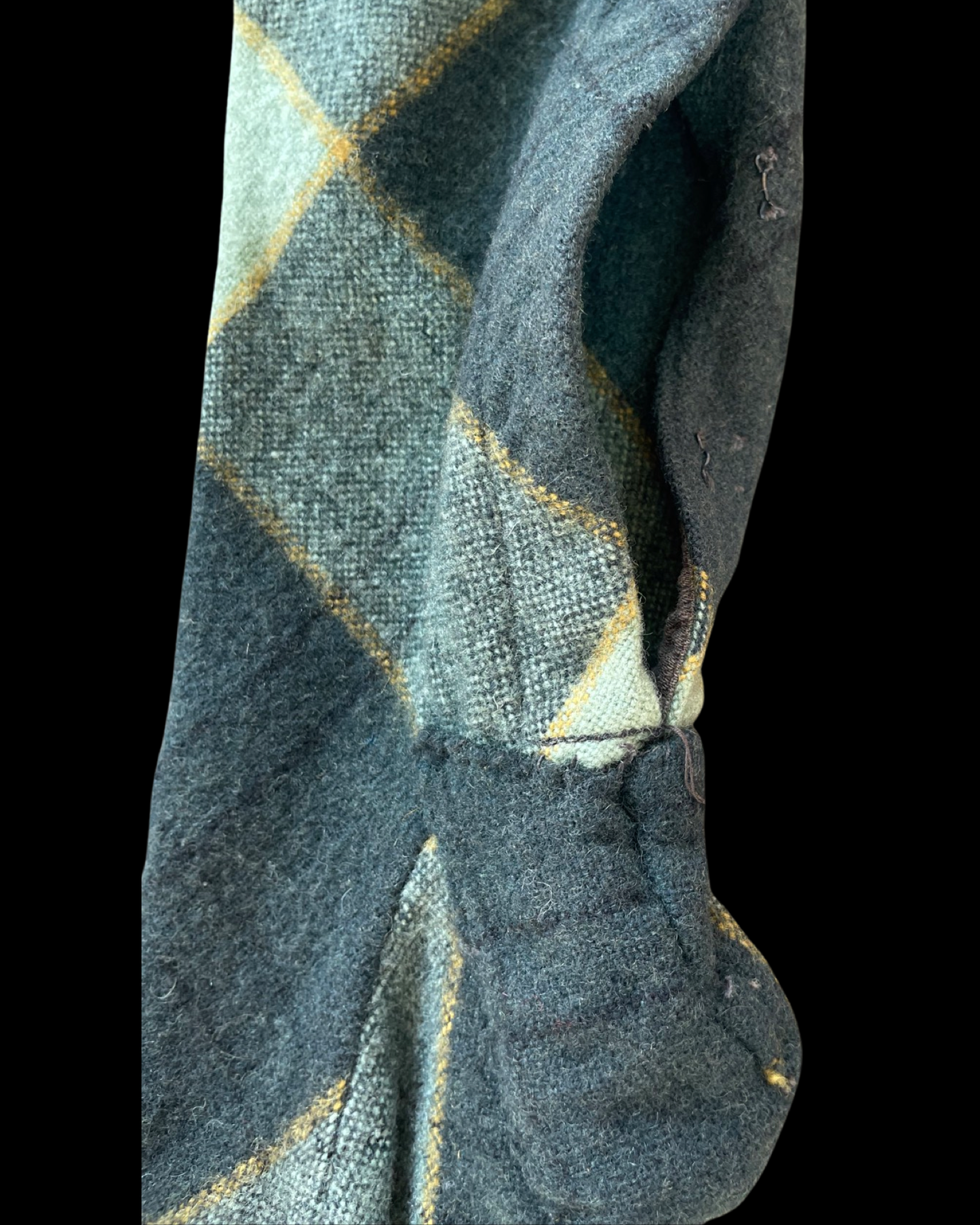 1930s Argyle Wool Fall Front Costume Pants