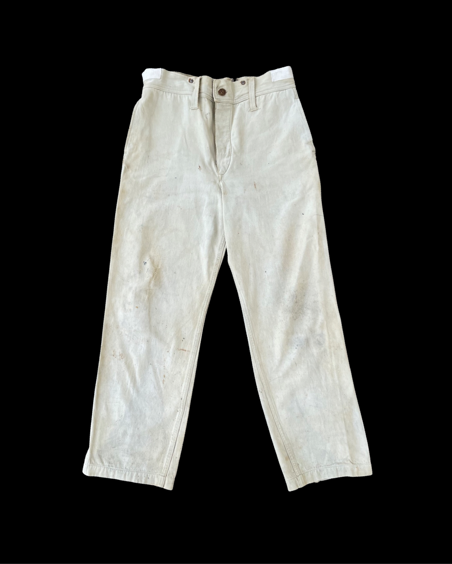 1930s Side Cinch Denim Button Fly Workwear