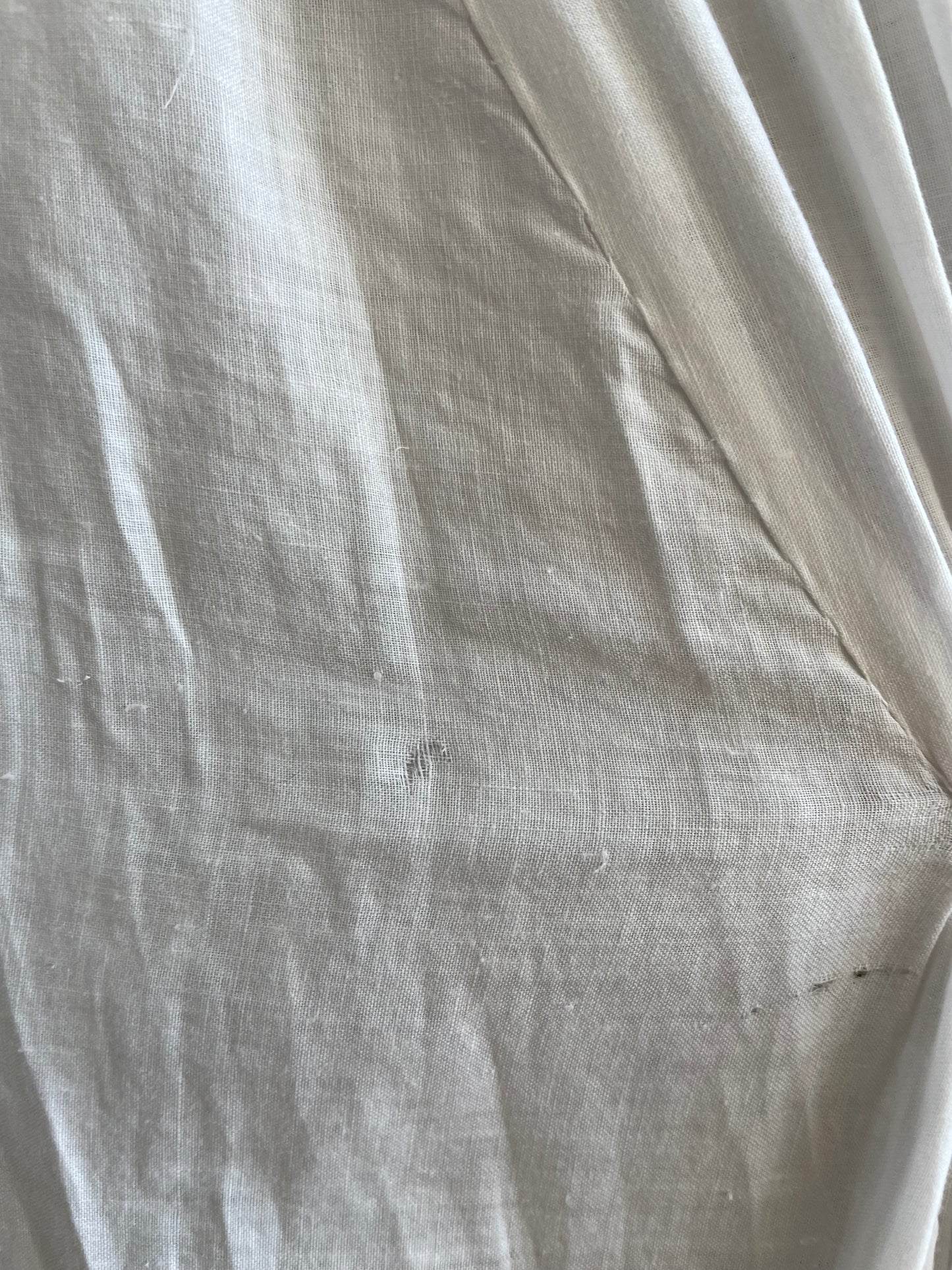 Antique Victorian Cotton Eyelet Trained Trousseau