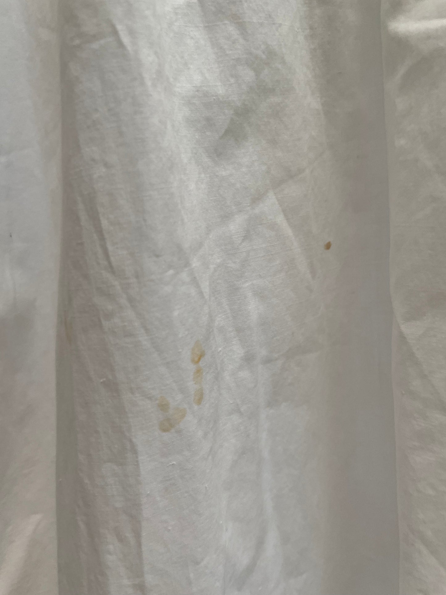 Rare 1830s Hand Sewn Cotton Eyelet Day Dress