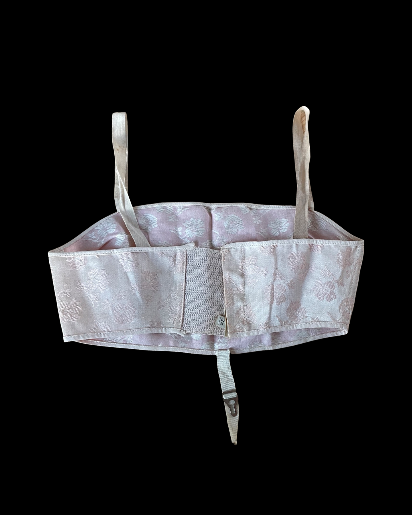1920s Bandeaux Cotton Damask Bralette