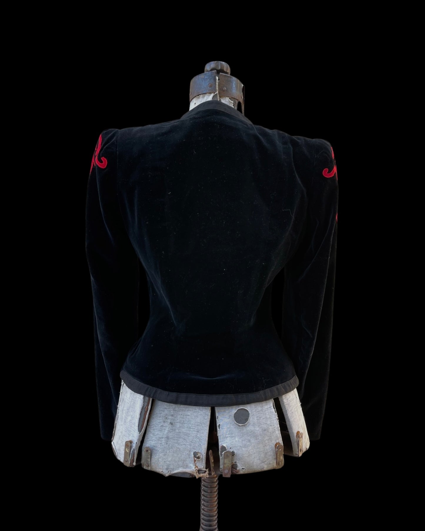 1940s Lanz Zip Front Velveteen Jacket