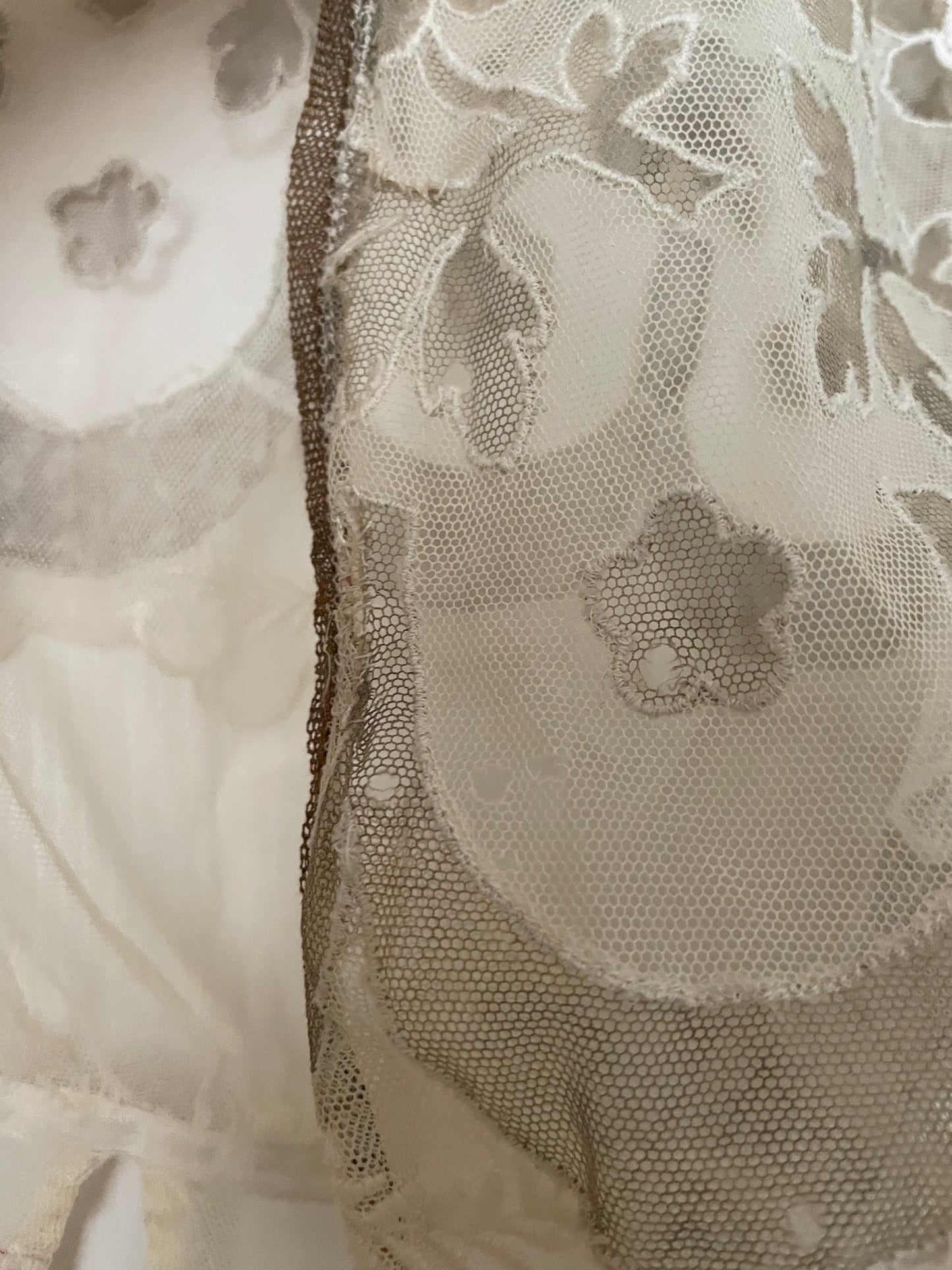 Edwardian Floral Net Pigeon Breast Blouse